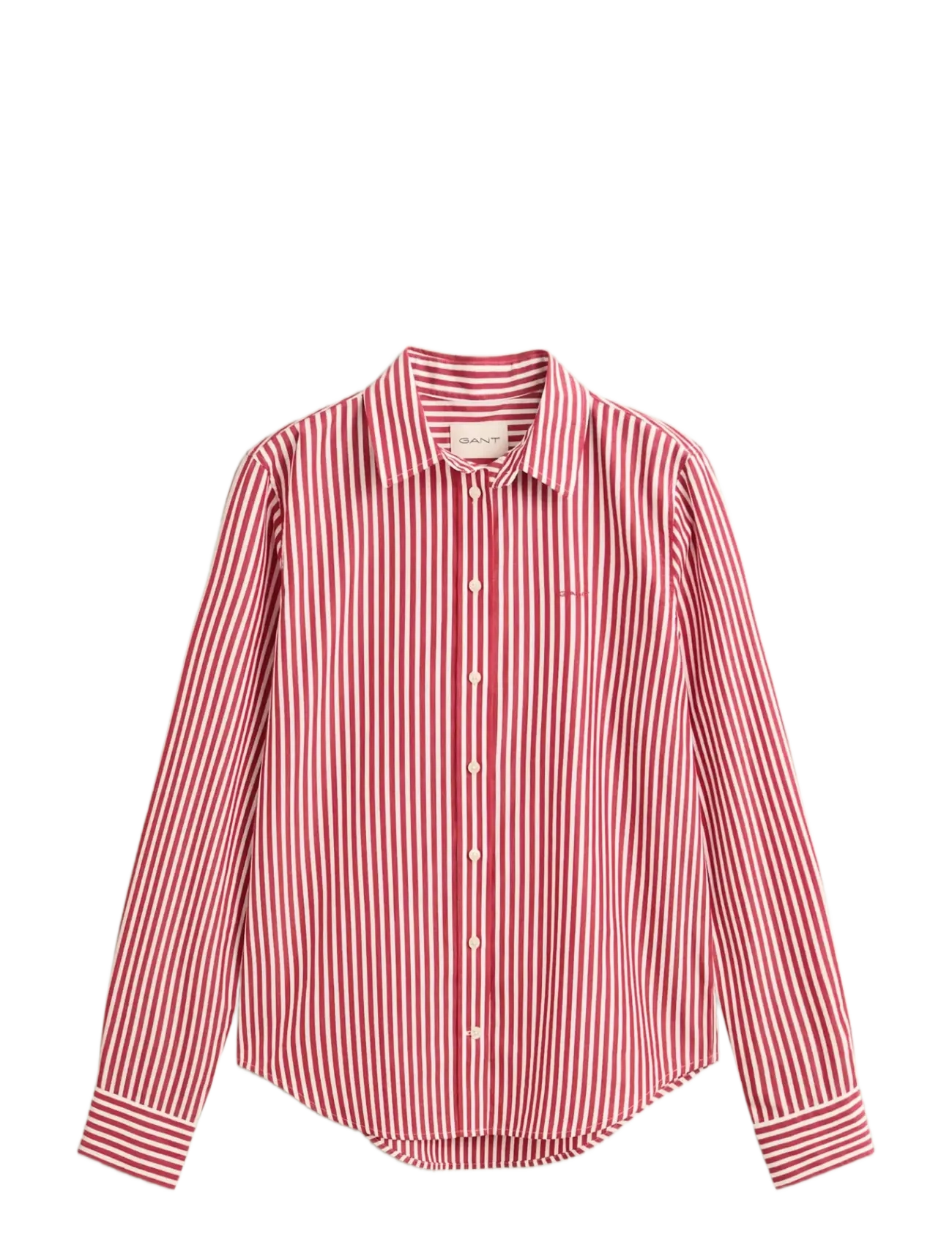 Gant REG CLASSIC POPLIN STRIPED SHIRT - Farben der Saison - RUBY RED / red
