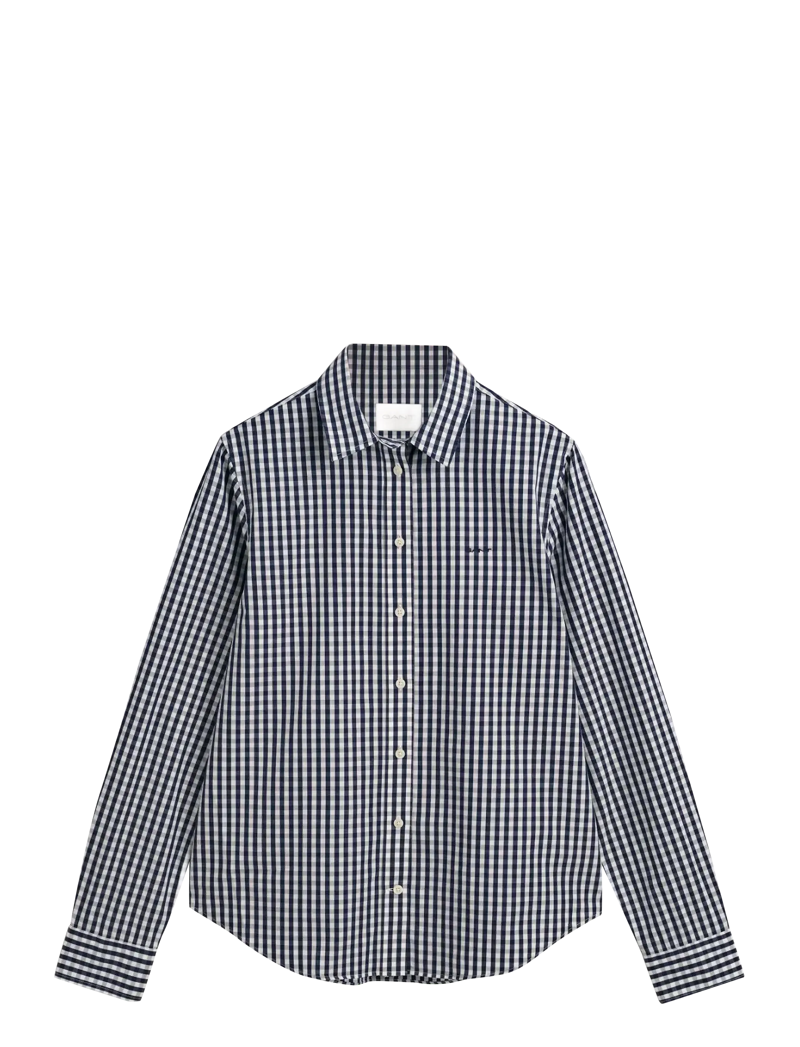 REG POPLIN GINGHAM SHIRT - CLASSIC BLUE