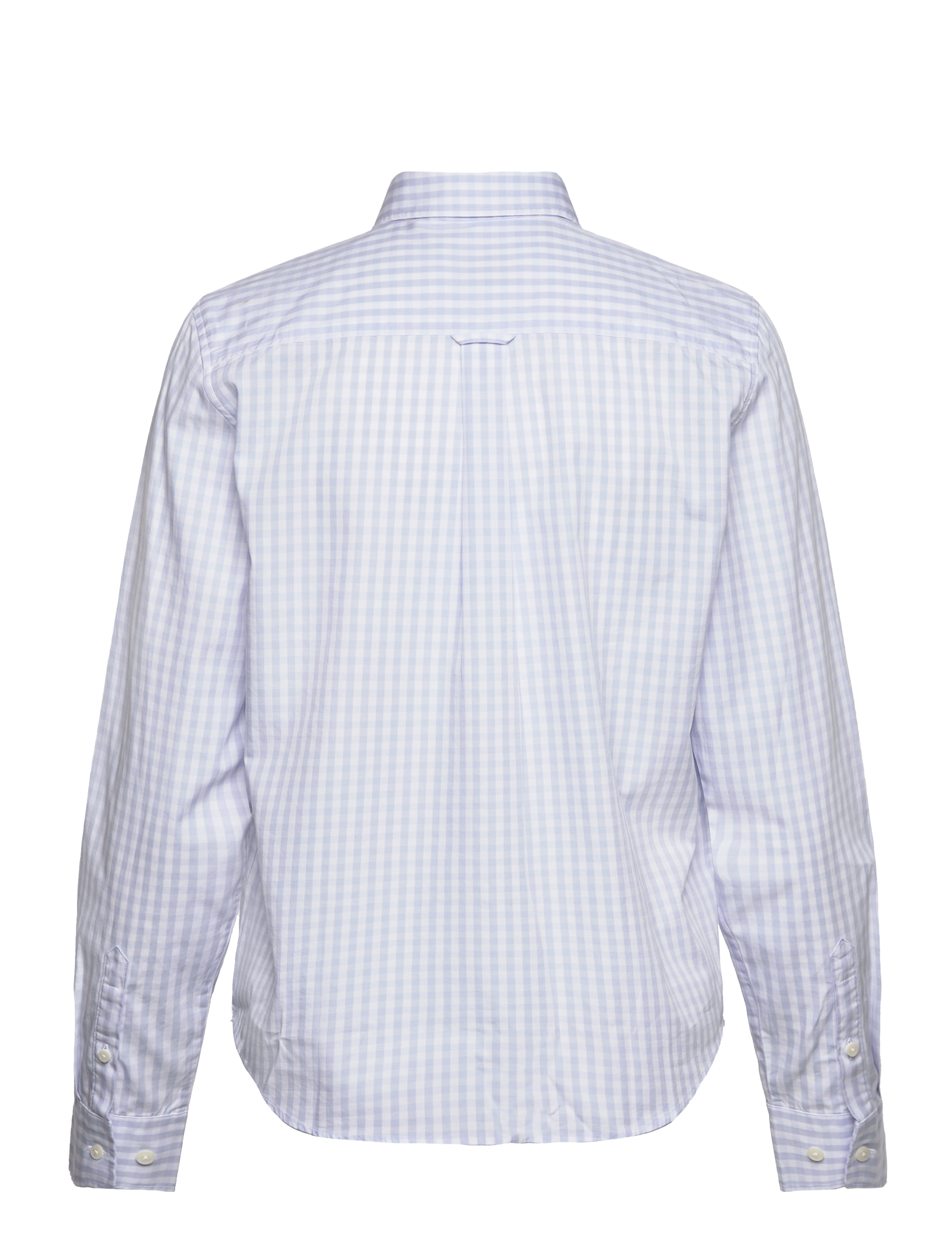 Gant - REG POPLIN GINGHAM SHIRT - langærmede skjorter - light blue - 2