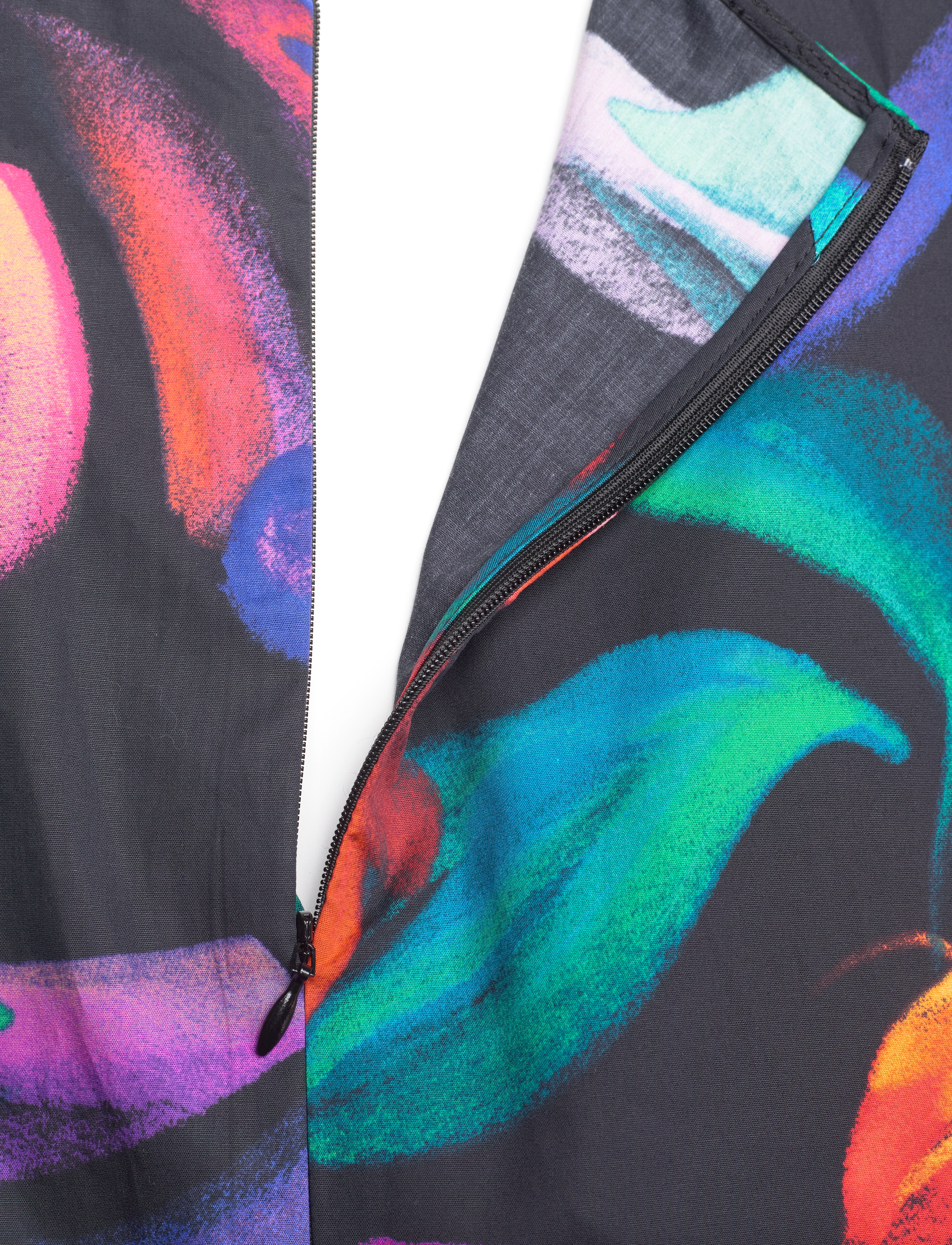 Gant - FLORAL PRINT VOLUME SLEEVE BLOUSE - kortærmede bluser - ebony black - 3