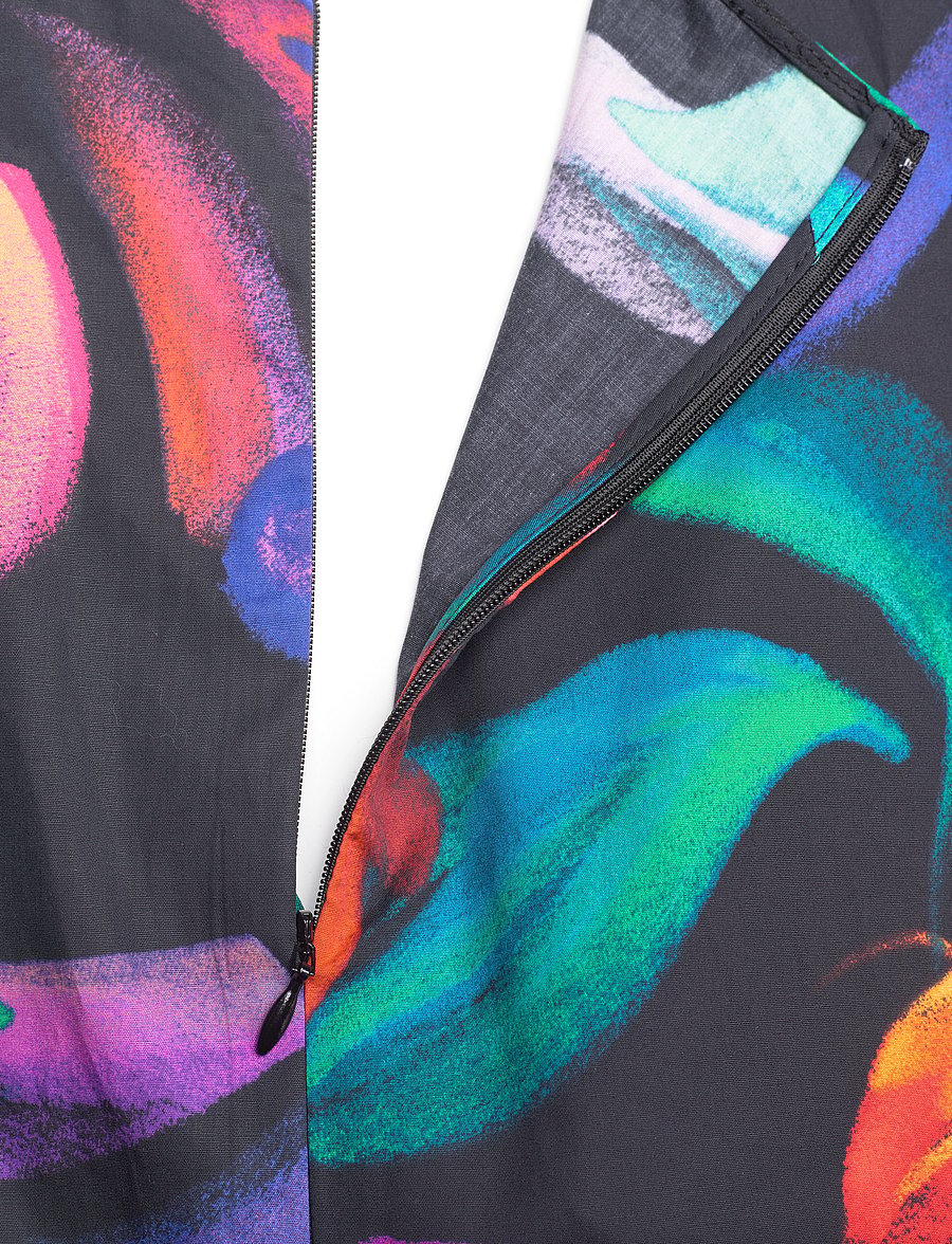 Gant - FLORAL PRINT VOLUME SLEEVE BLOUSE - kortærmede bluser - ebony black - 3