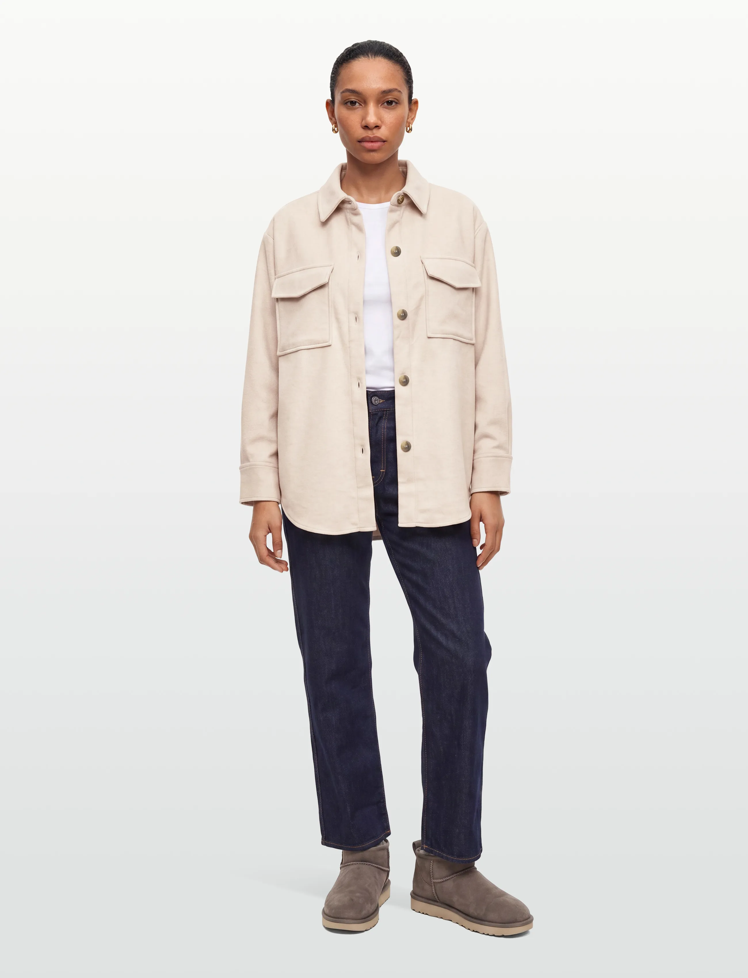 Gant - REL OVER SHIRT - damen - soft oat - 0