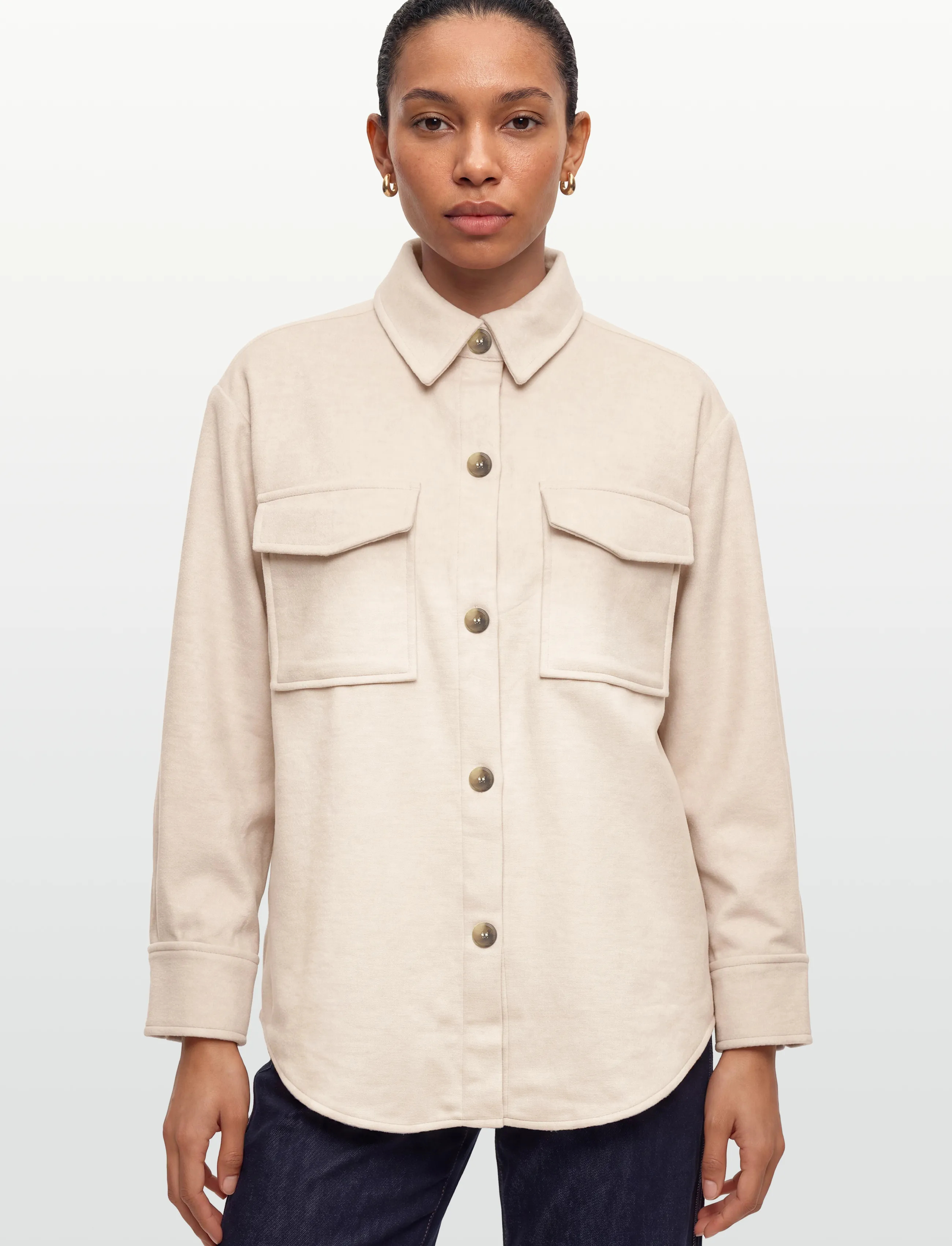 Gant - REL OVER SHIRT - damen - soft oat - 5