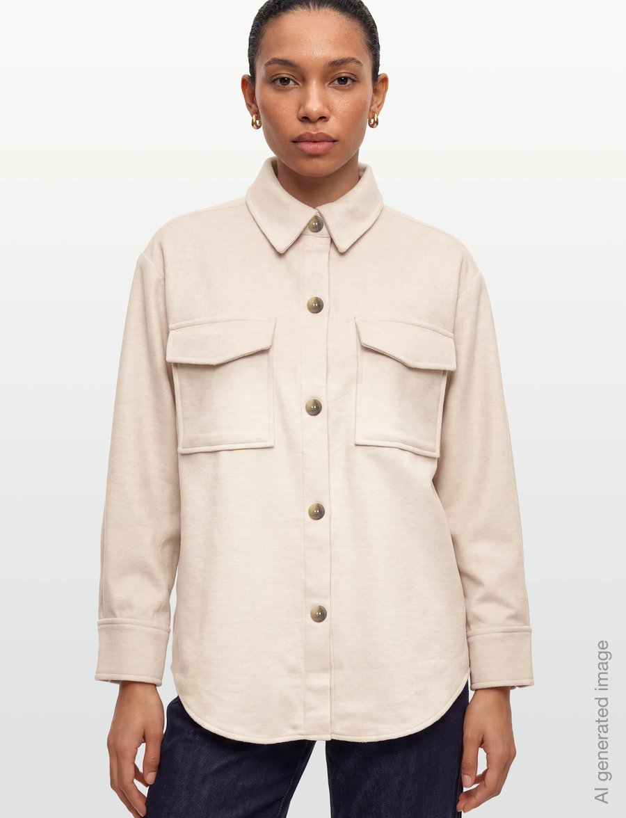 Gant - REL OVER SHIRT - overshirts - soft oat - 5