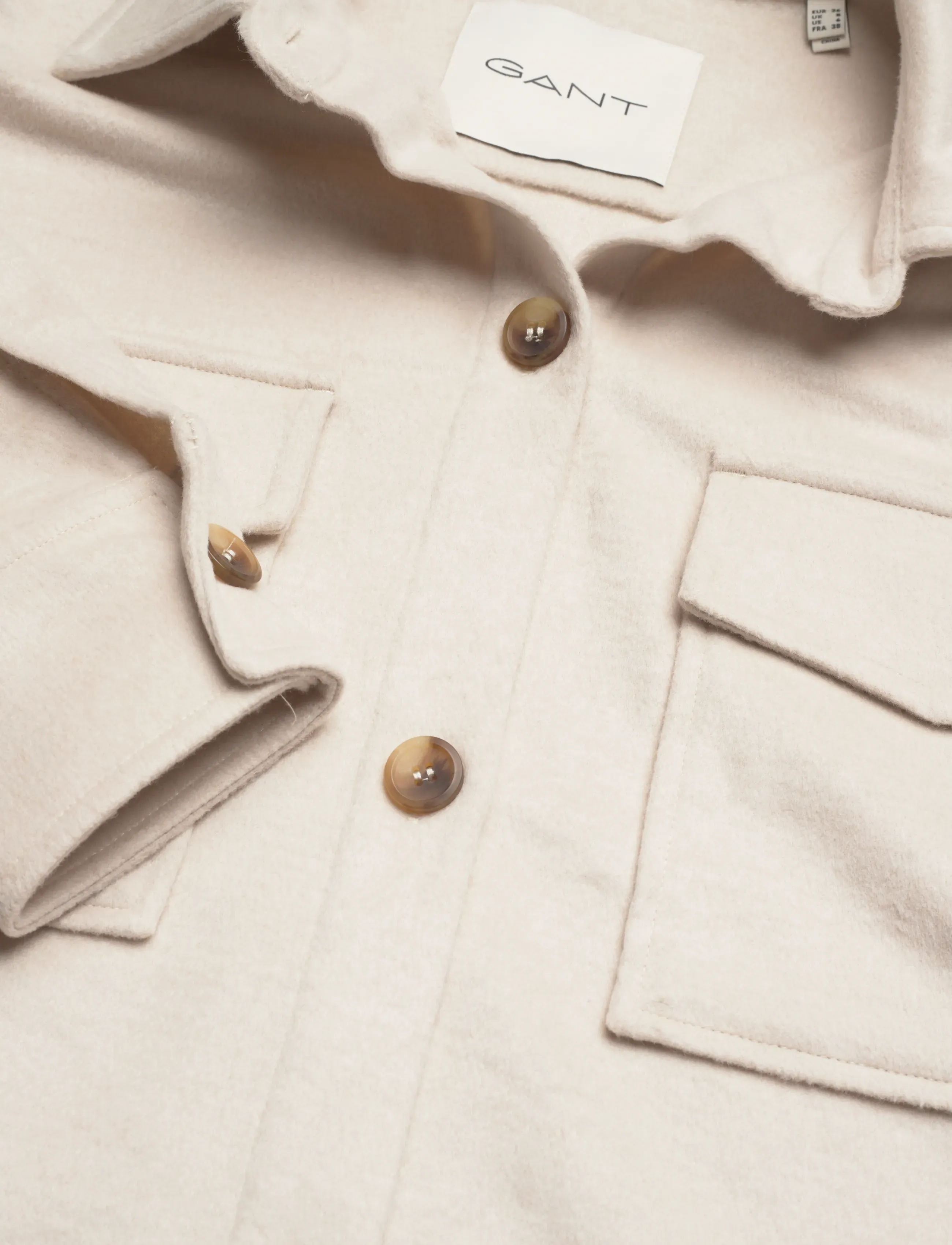 Gant - REL OVER SHIRT - paitatakit - soft oat - 4