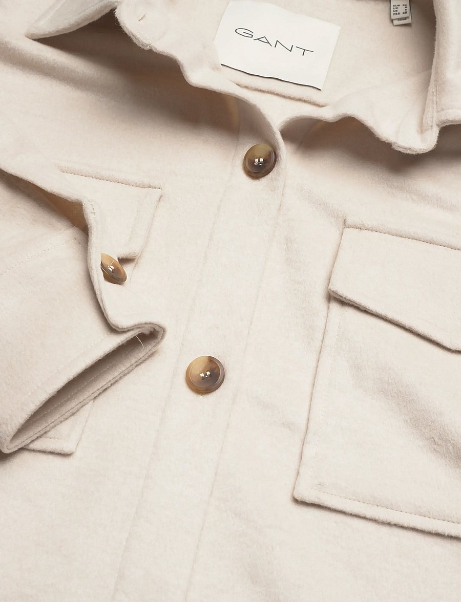 Gant - REL OVER SHIRT - paitatakit - soft oat - 4