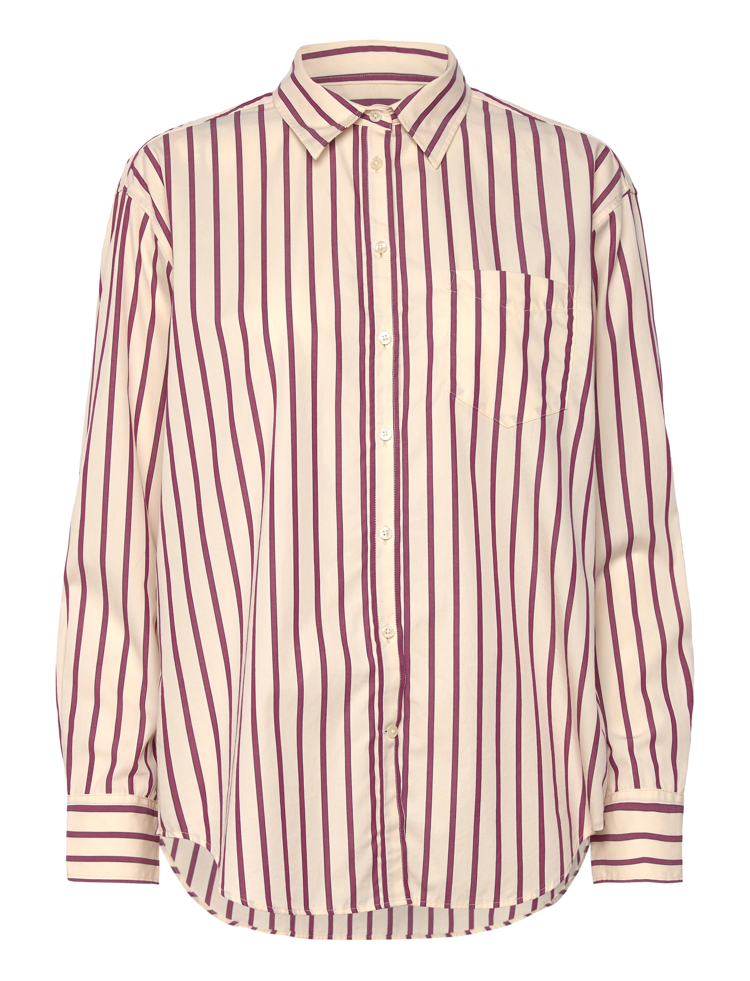 Gant REL CLASSIC POPLIN STRIPED SHIRT - Hemden - BEAUTYBERRY PURPLE / cream