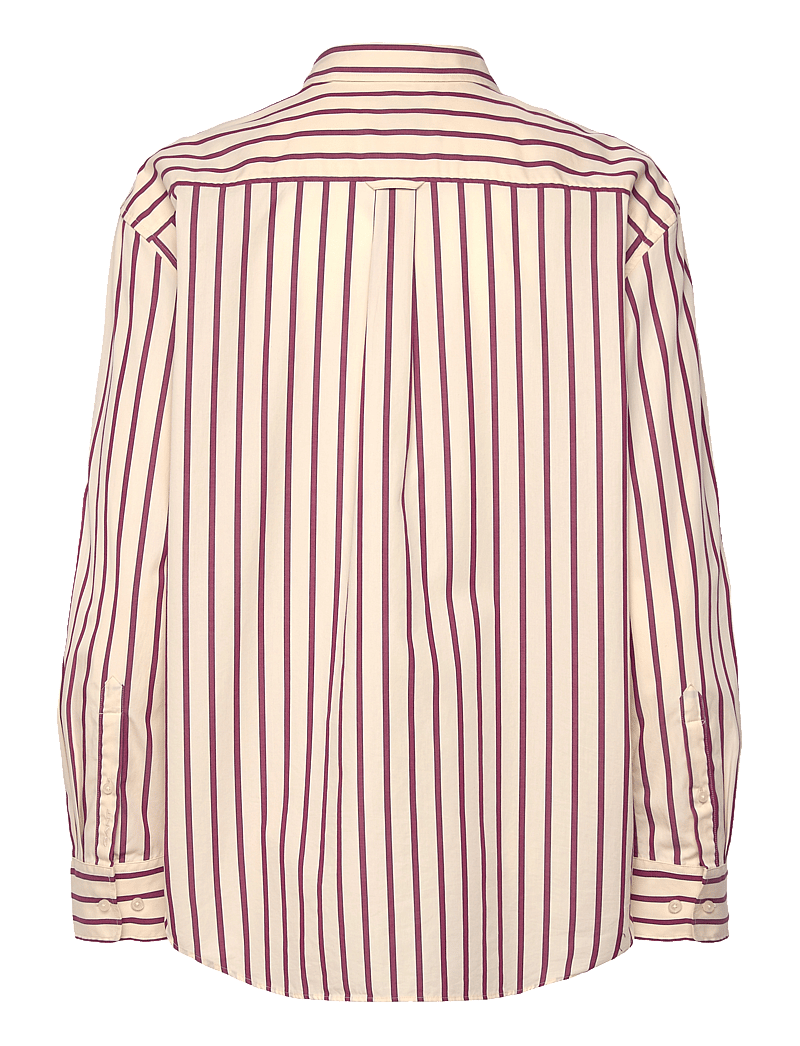 Gant - REL CLASSIC POPLIN STRIPED SHIRT - langærmede skjorter - beautyberry purple - 1