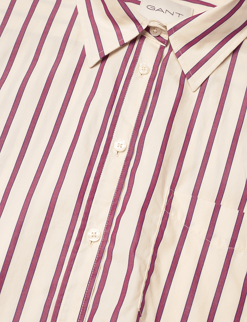 Gant - REL CLASSIC POPLIN STRIPED SHIRT - langærmede skjorter - beautyberry purple - 2