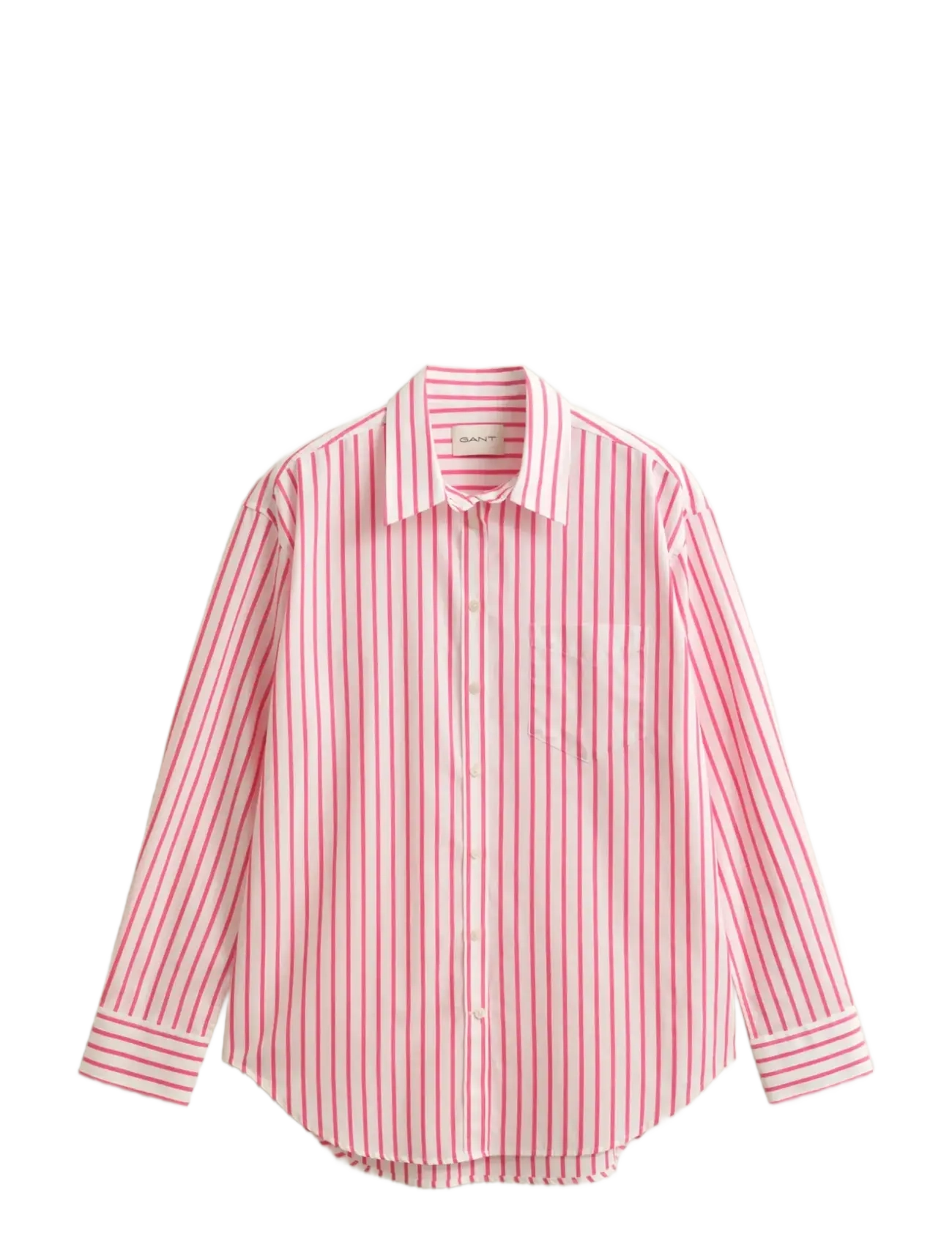 REL CLASSIC POPLIN STRIPED SHIRT - BRIGHT FUSCHIA