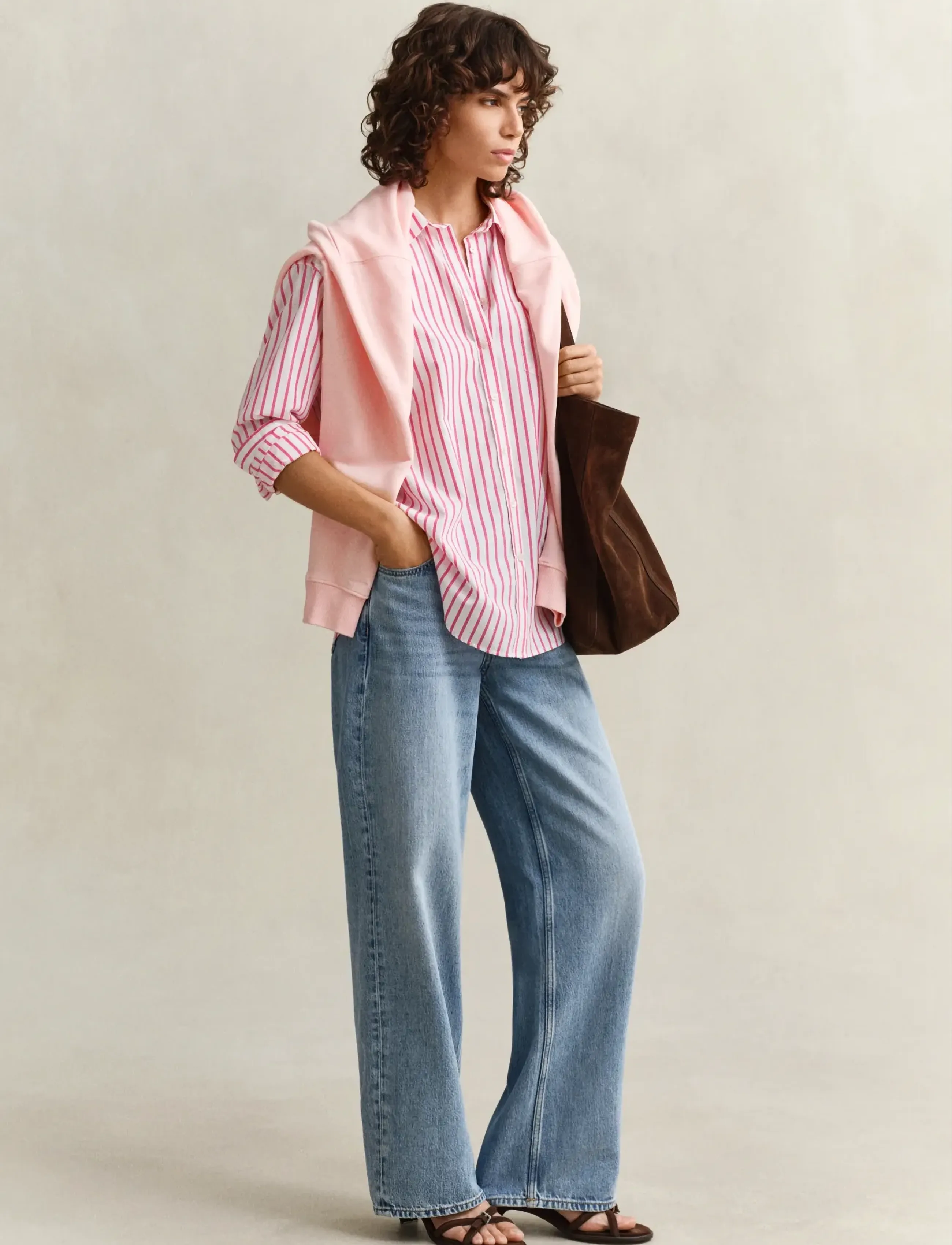 Gant - REL CLASSIC POPLIN STRIPED SHIRT - langærmede skjorter - bright fuschia - 4