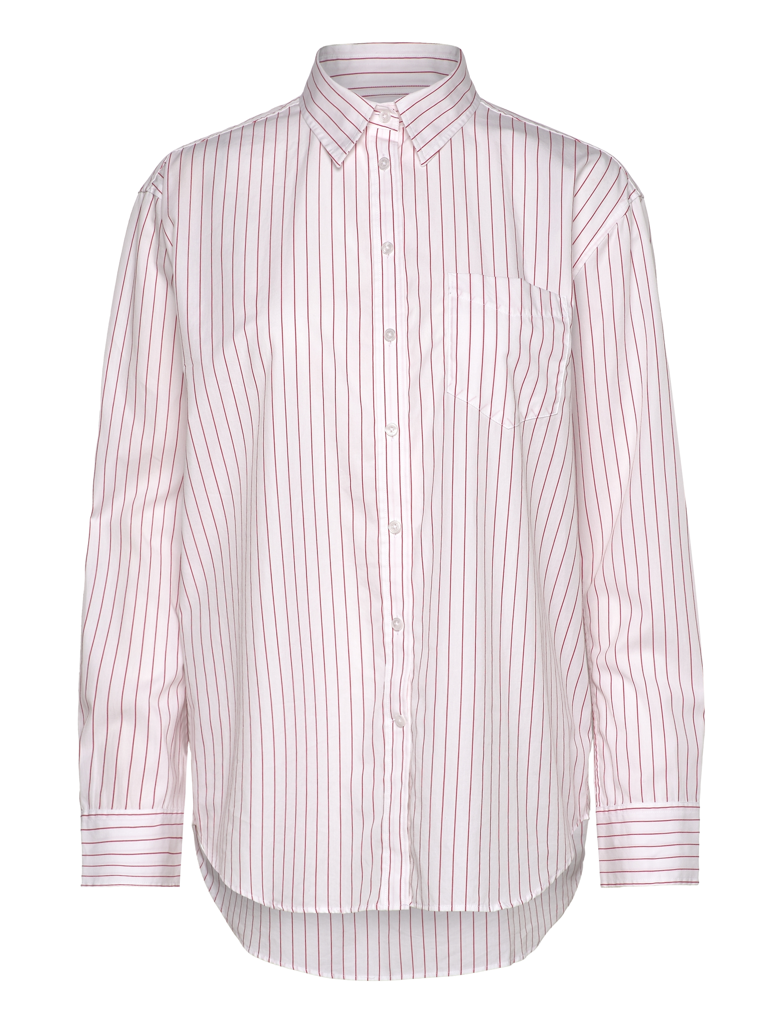 Gant REL CLASSIC POPLIN STRIPED SHIRT - Pluusid ja särgid - BRIGHT RED / white