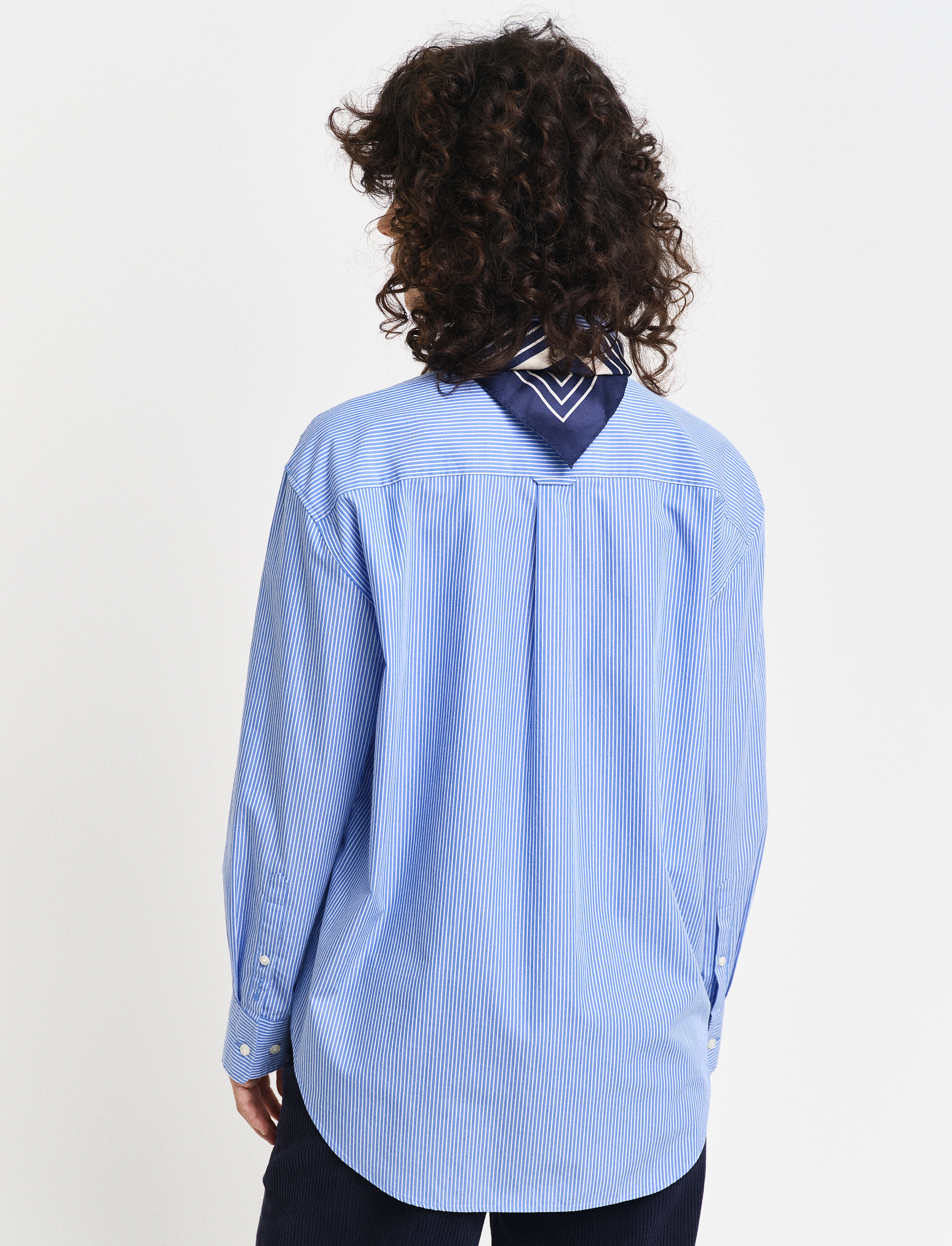 Gant - REL CLASSIC POPLIN STRIPED SHIRT - pikkade varrukatega särgid - clear sky - 3