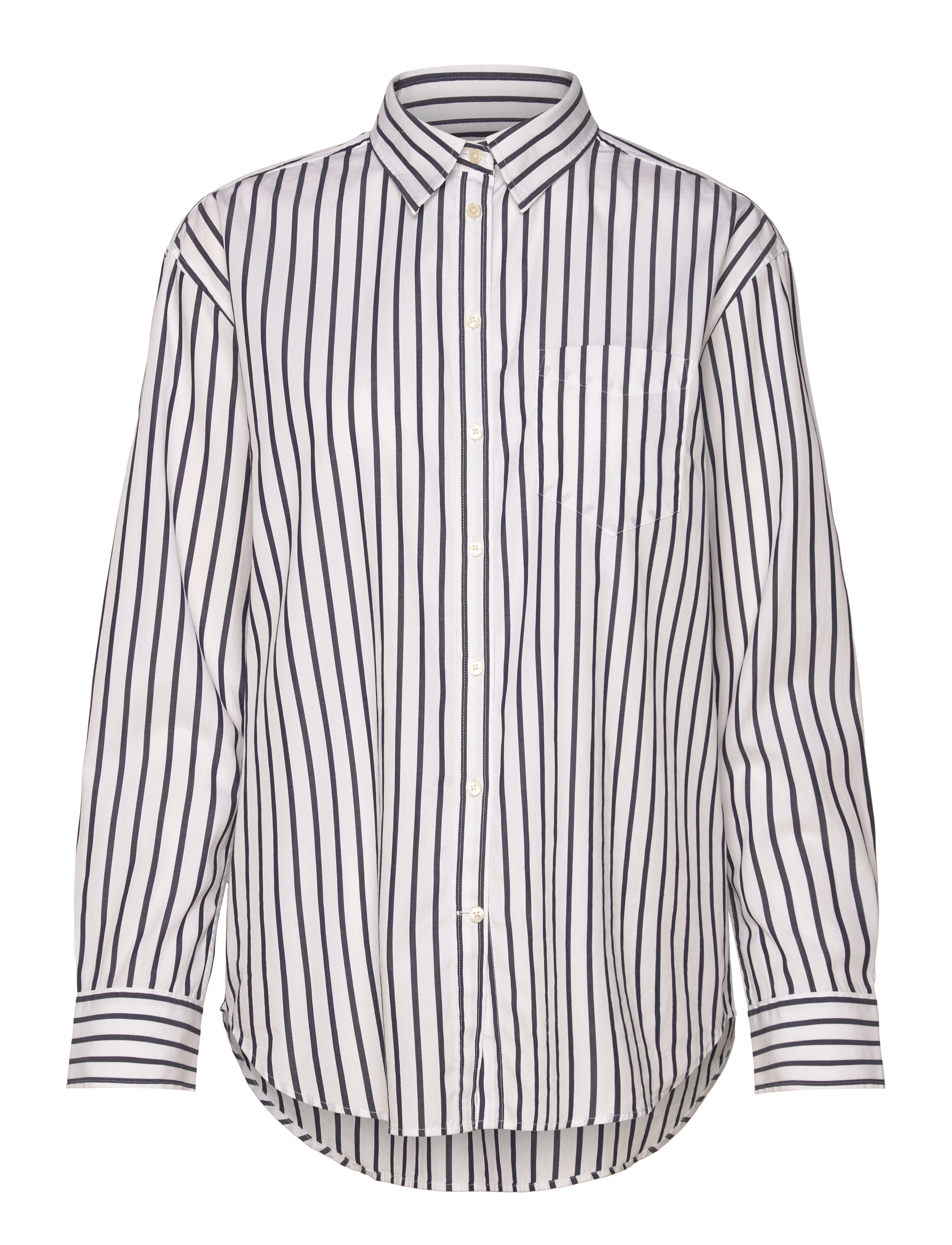 Gant REL CLASSIC POPLIN STRIPED SHIRT - Skjortor - EVENING BLUE / navy