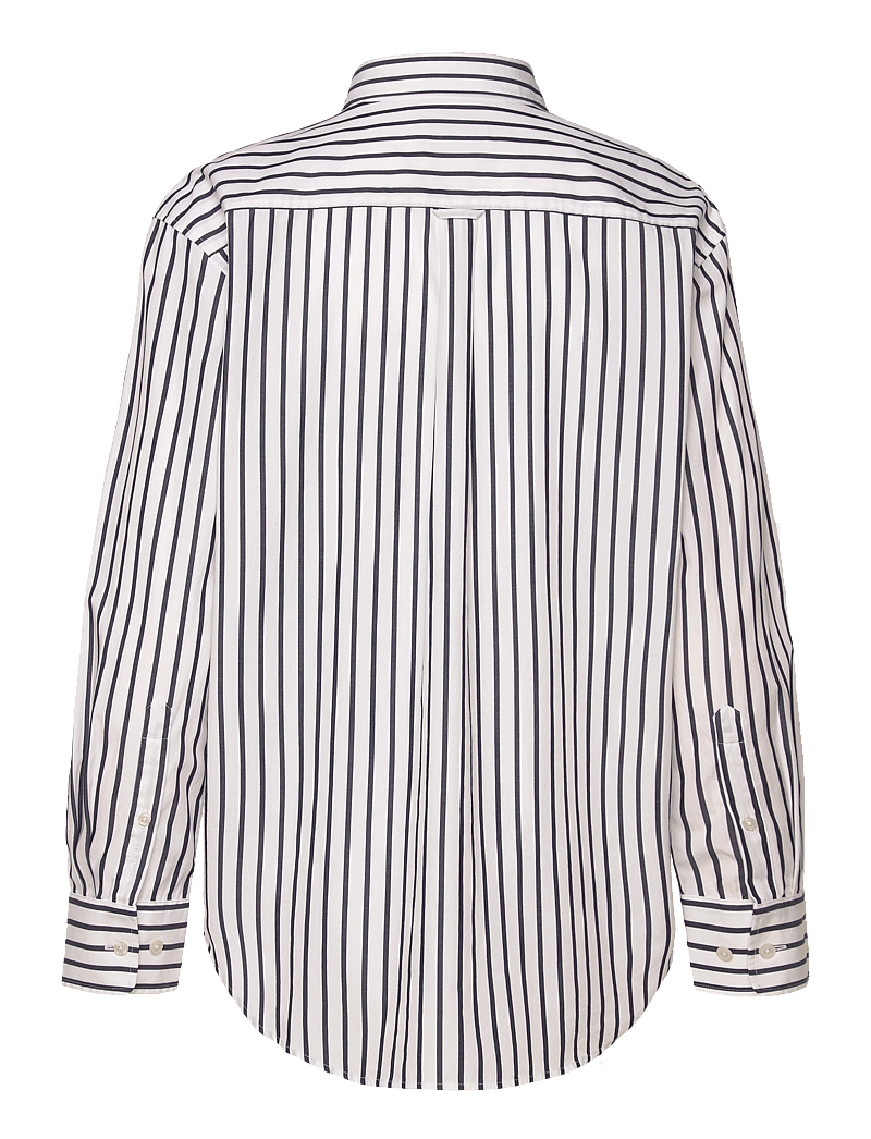 GANT - REL CLASSIC POPLIN STRIPED SHIRT - langärmlige hemden - evening blue - 2