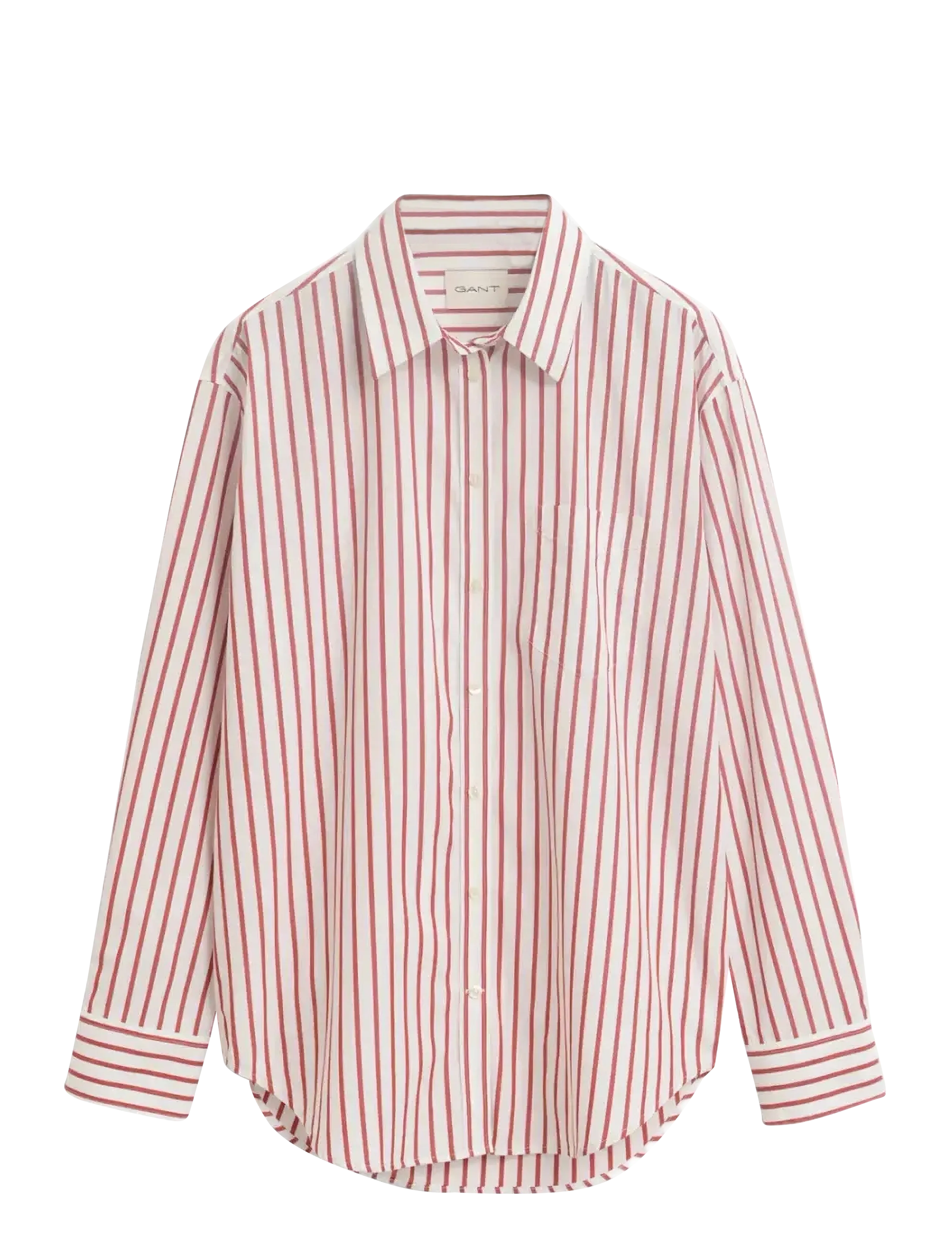 Gant REL CLASSIC POPLIN STRIPED SHIRT - Kampagne - MODERN RUST / brown