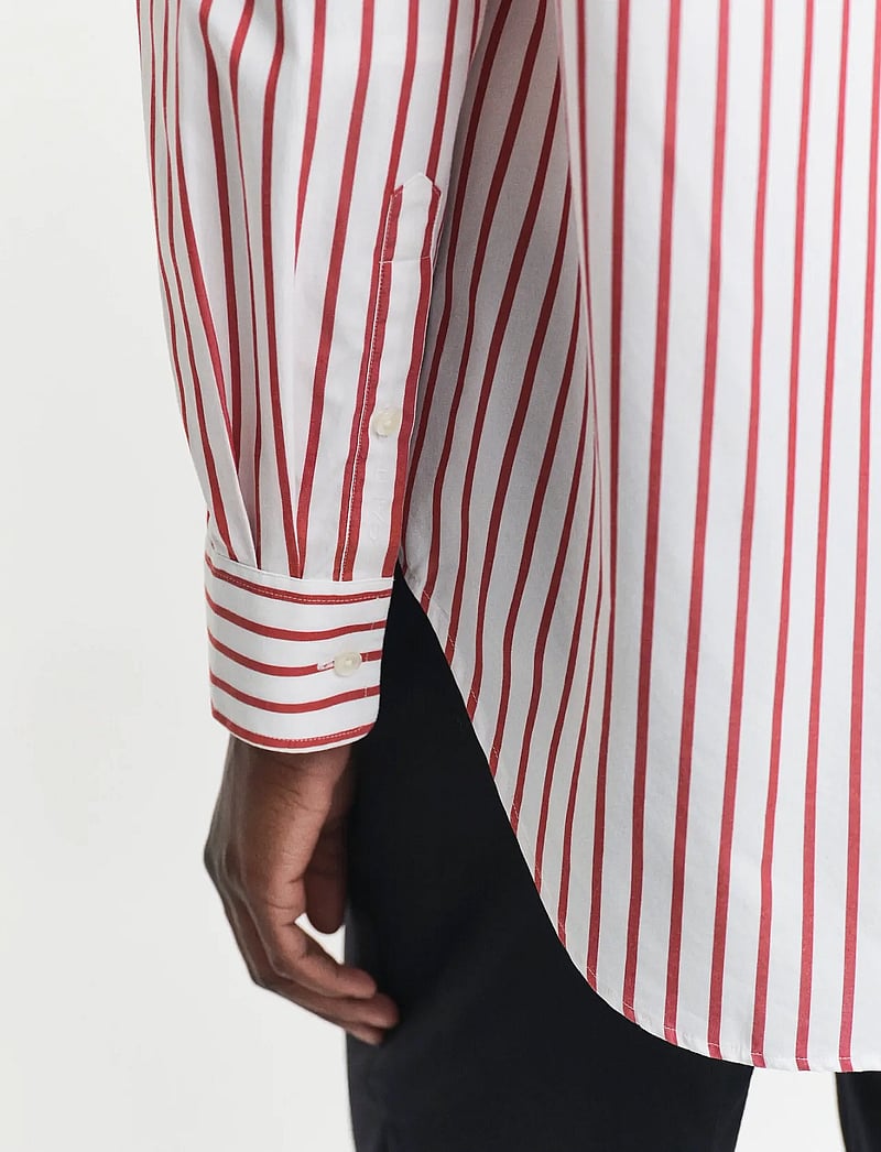 GANT - REL CLASSIC POPLIN STRIPED SHIRT - long-sleeved shirts - modern rust - 2