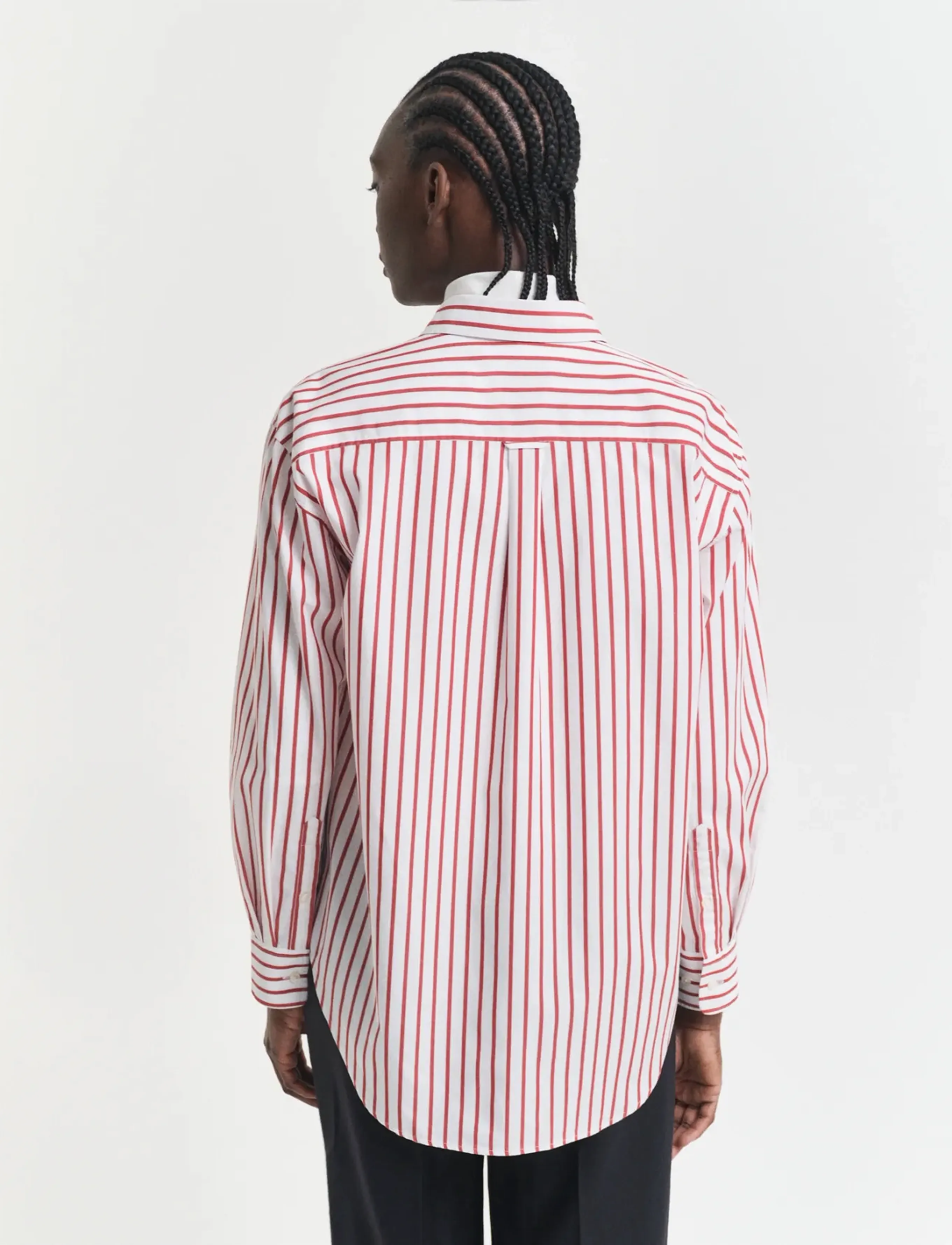 Gant - REL CLASSIC POPLIN STRIPED SHIRT - langærmede skjorter - modern rust - 4
