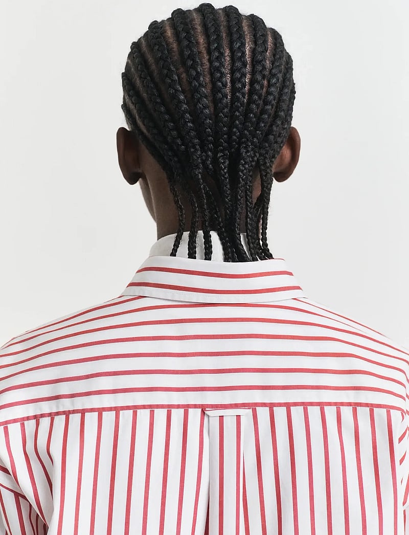 GANT - REL CLASSIC POPLIN STRIPED SHIRT - long-sleeved shirts - modern rust - 5