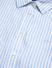 GANT - REG LINEN STRIPE SHIRT - långärmade skjortor - gentle blue - 2