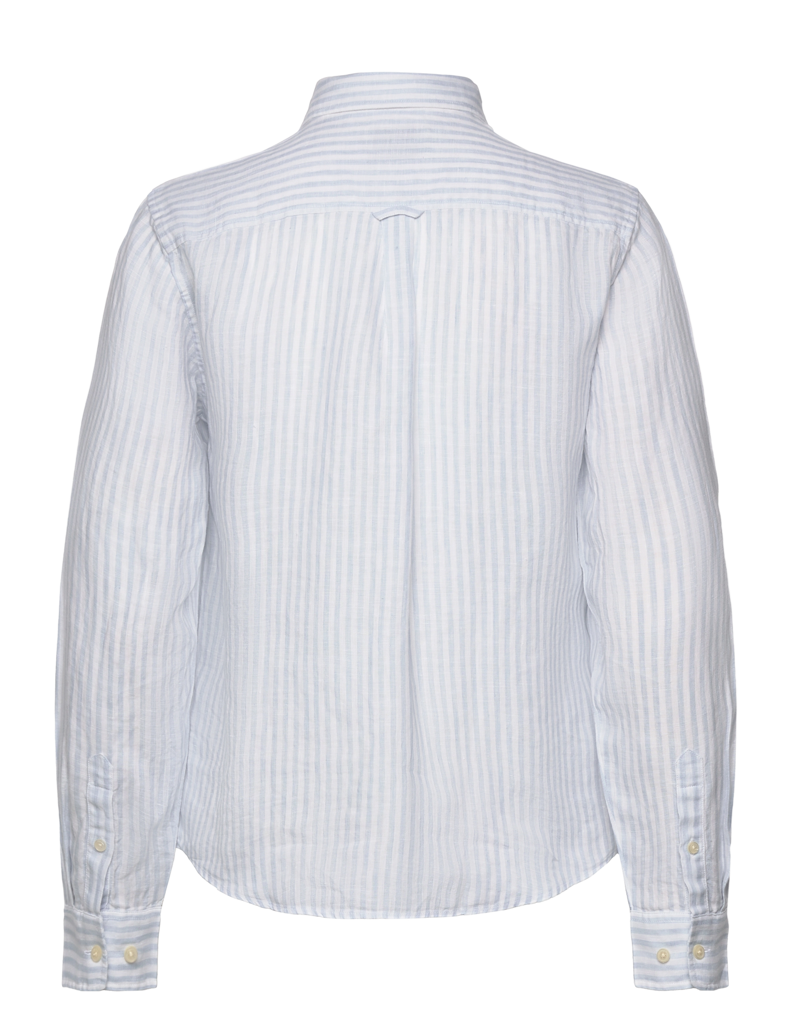 GANT - REG LINEN STRIPE SHIRT - light blue - 1