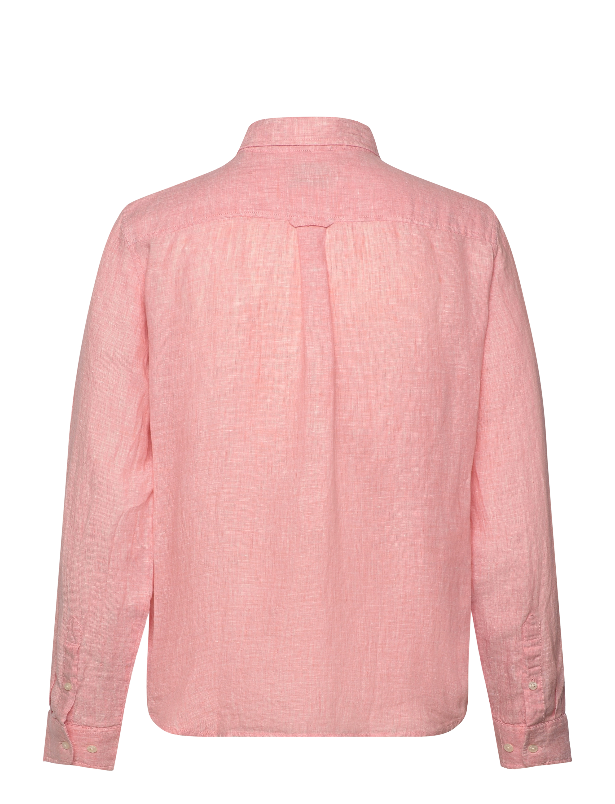 GANT - REG LINEN CHAMBRAY SHIRT - peachy pink - 1