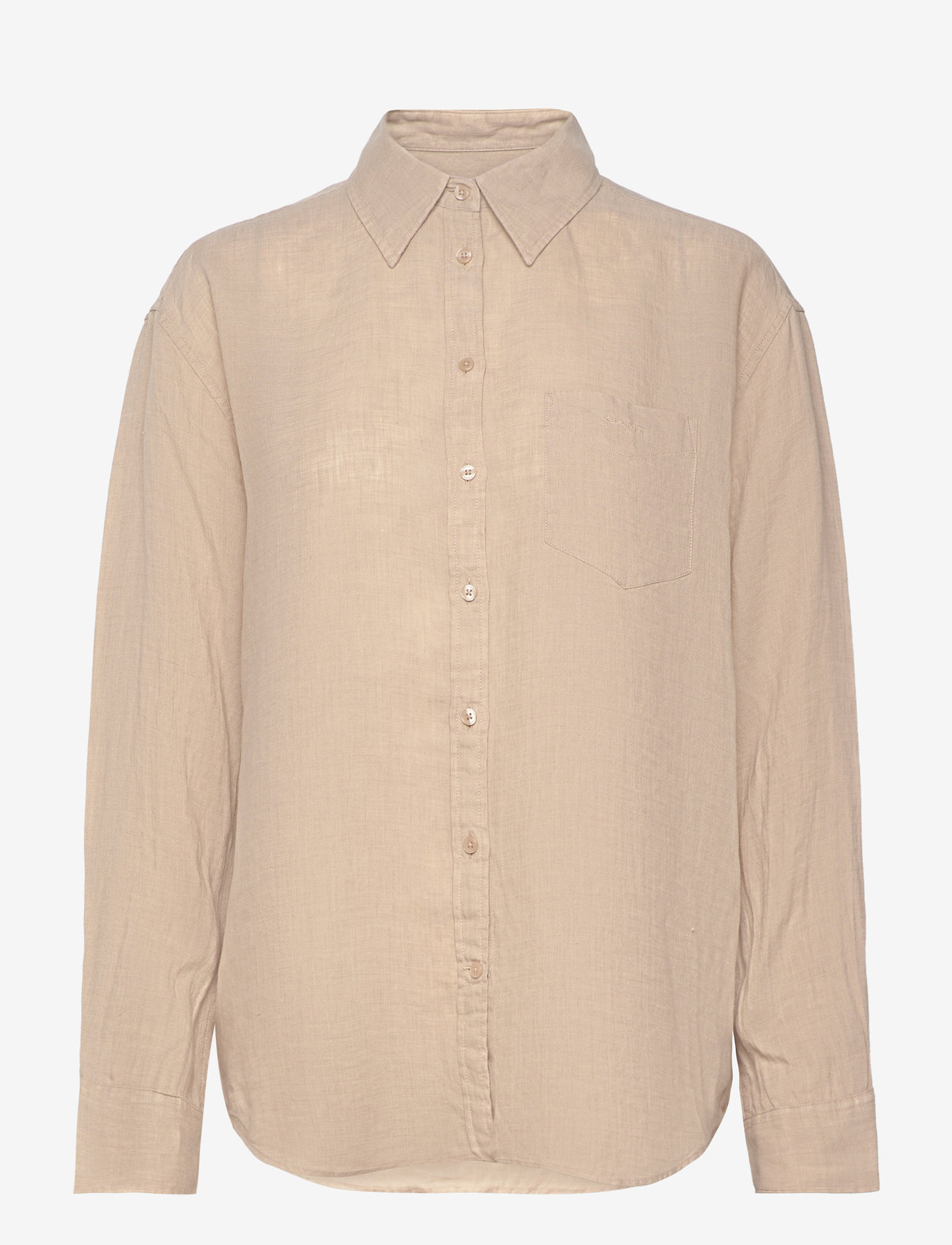 GANT - REL LINEN SHIRT - linneskjortor - dry sand - 0