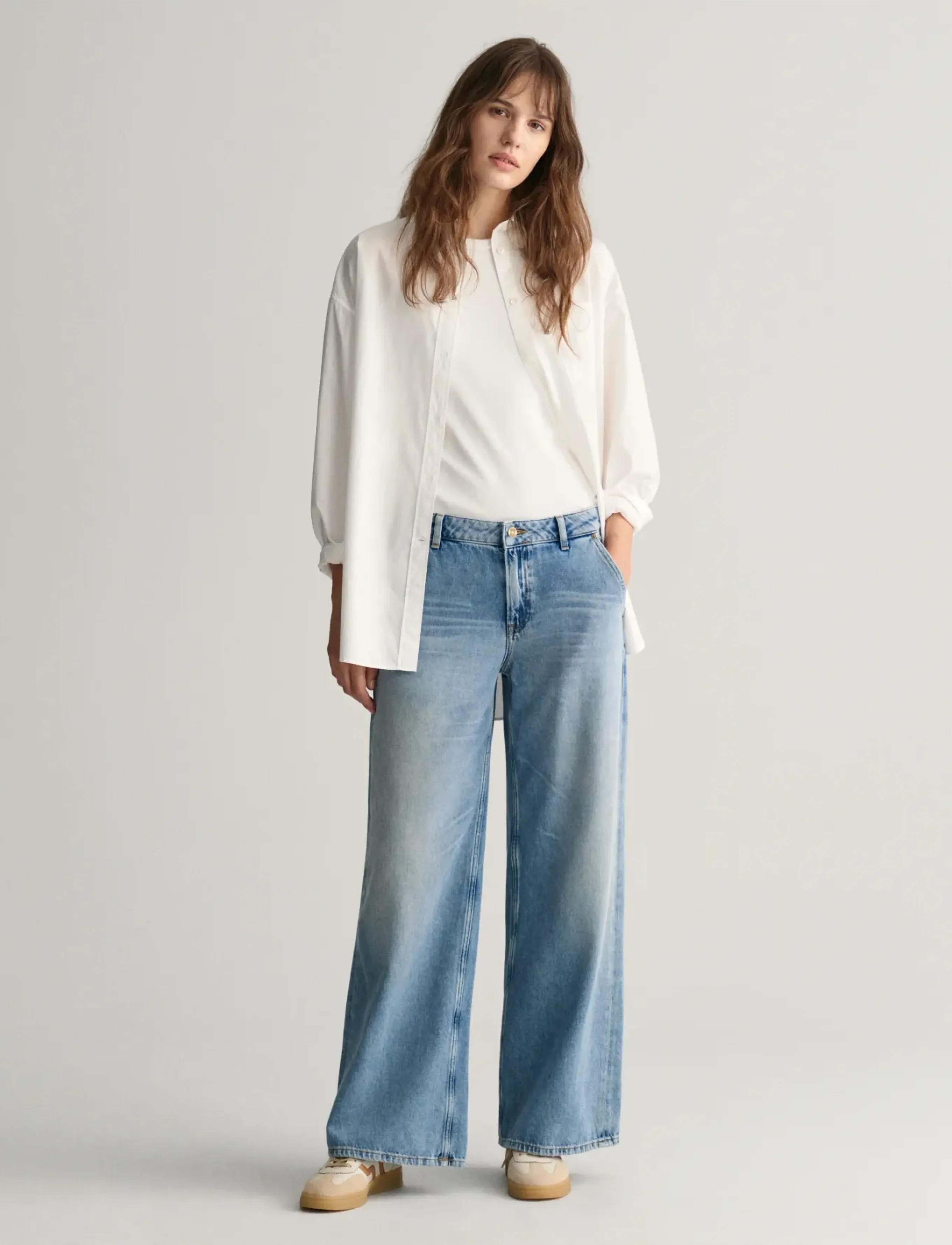 GANT - OS POPLIN SHIRT - white - 5