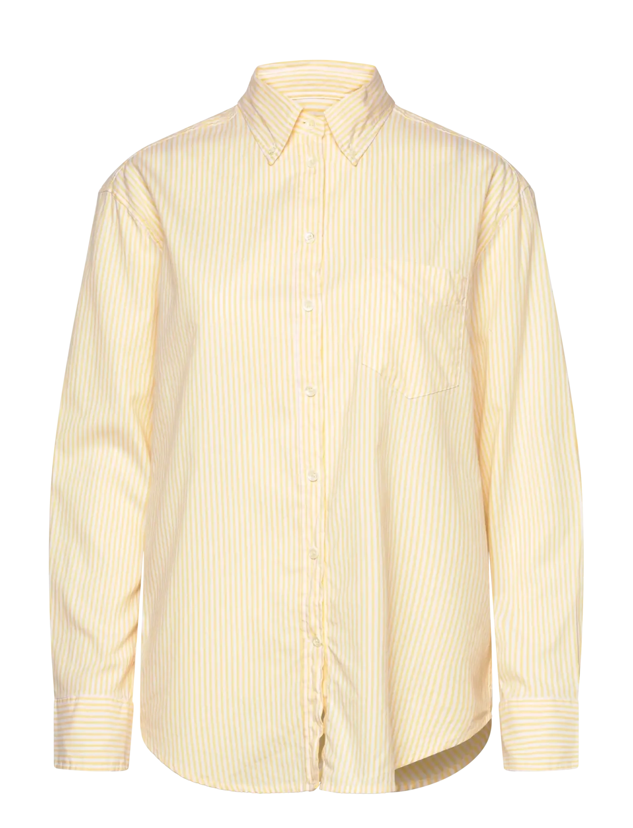 GANT Rel Luxury Oxford Gestreift Bd Shirt Gelb - 42 - Damen