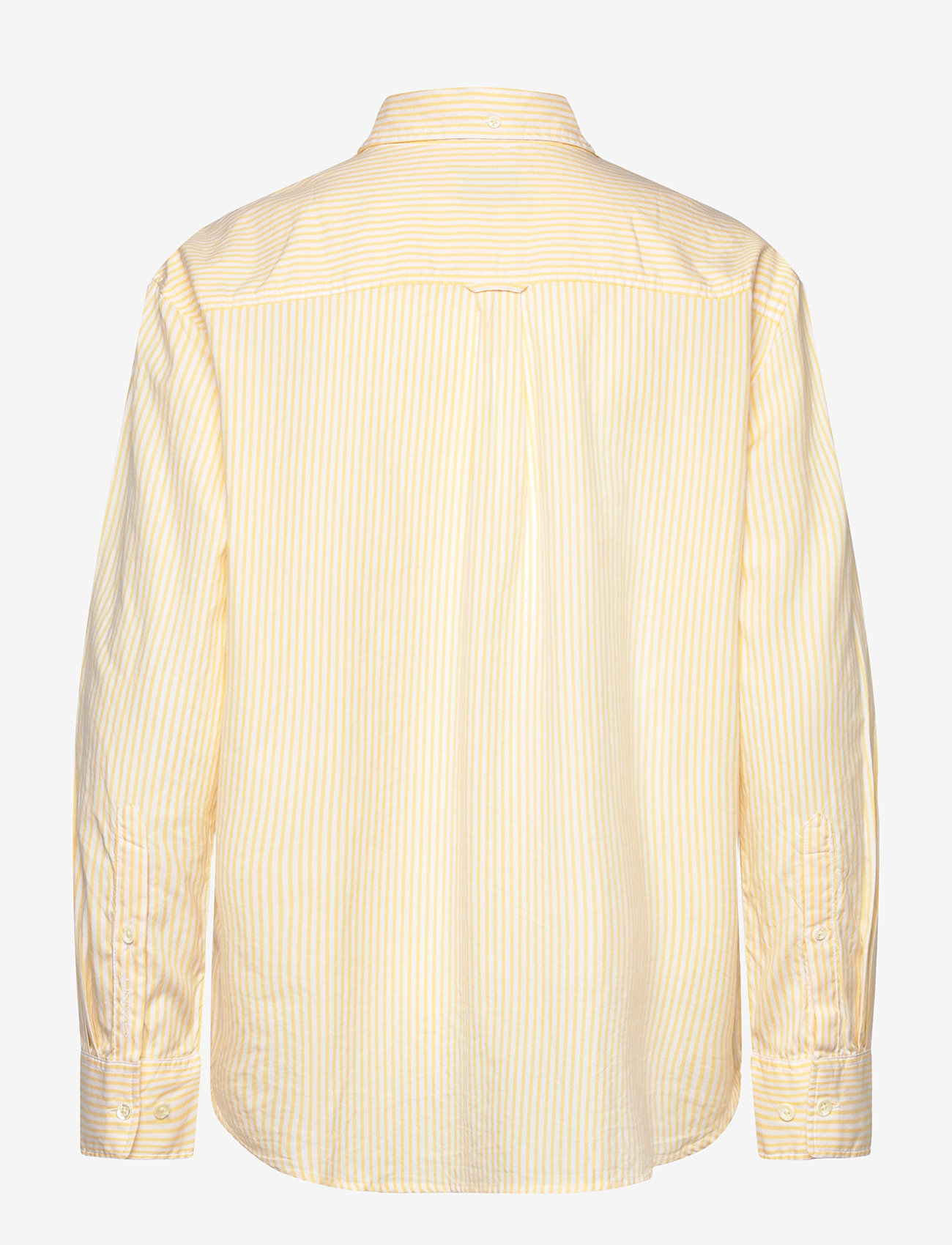 GANT - REL LUXURY OXFORD STRIPED BD SHIRT - langärmlige hemden - dusty light yellow - 2