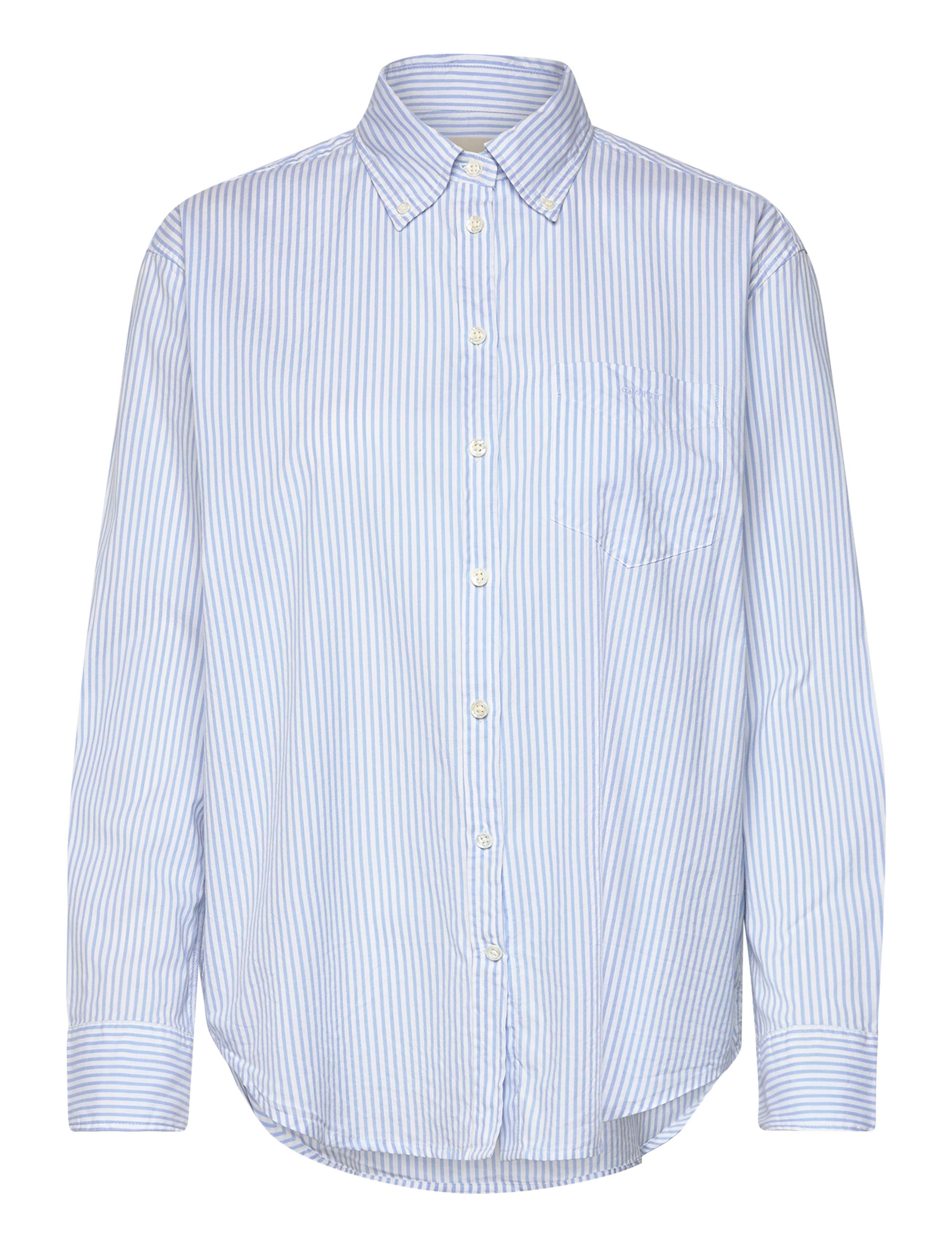 Gant REL LUXURY OXFORD STRIPED BD SHIRT - Skjortor - MUTED BLUE / blue