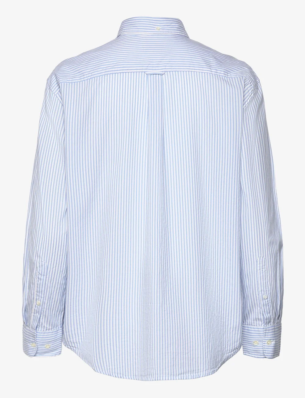 GANT - REL LUXURY OXFORD STRIPED BD SHIRT - långärmade skjortor - muted blue - 1
