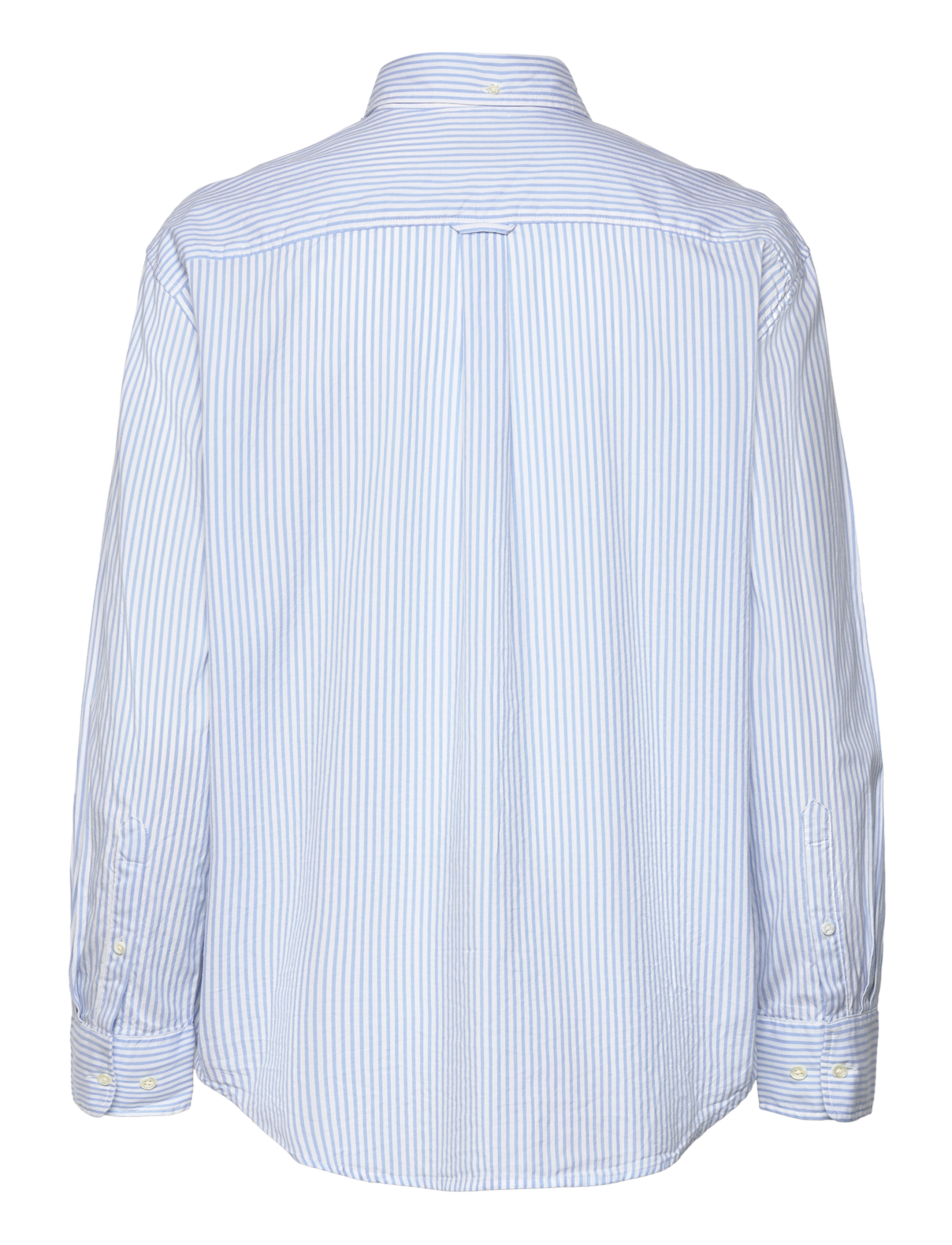 Gant - REL LUXURY OXFORD STRIPED BD SHIRT - langærmede skjorter - muted blue - 2