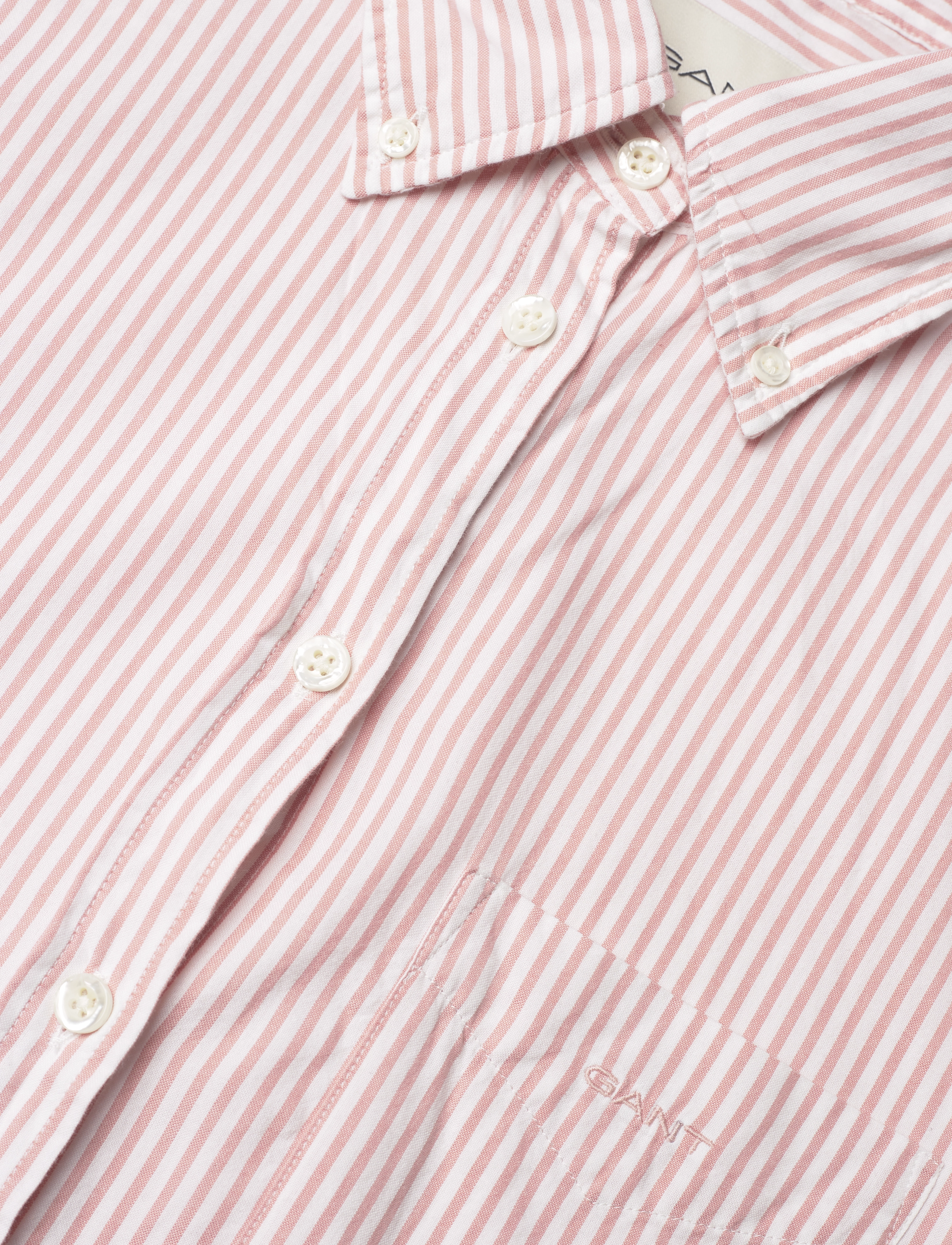 Gant - REL LUXURY OXFORD STRIPED BD SHIRT - marškiniai ilgomis rankovėmis - peachy pink - 2