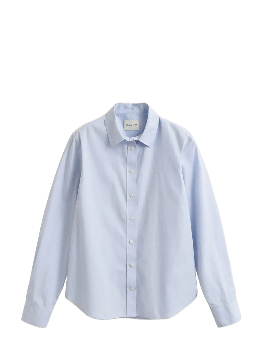 Gant - REG CLASSIC POPLIN SHIRT - long-sleeved shirts - light blue - 1