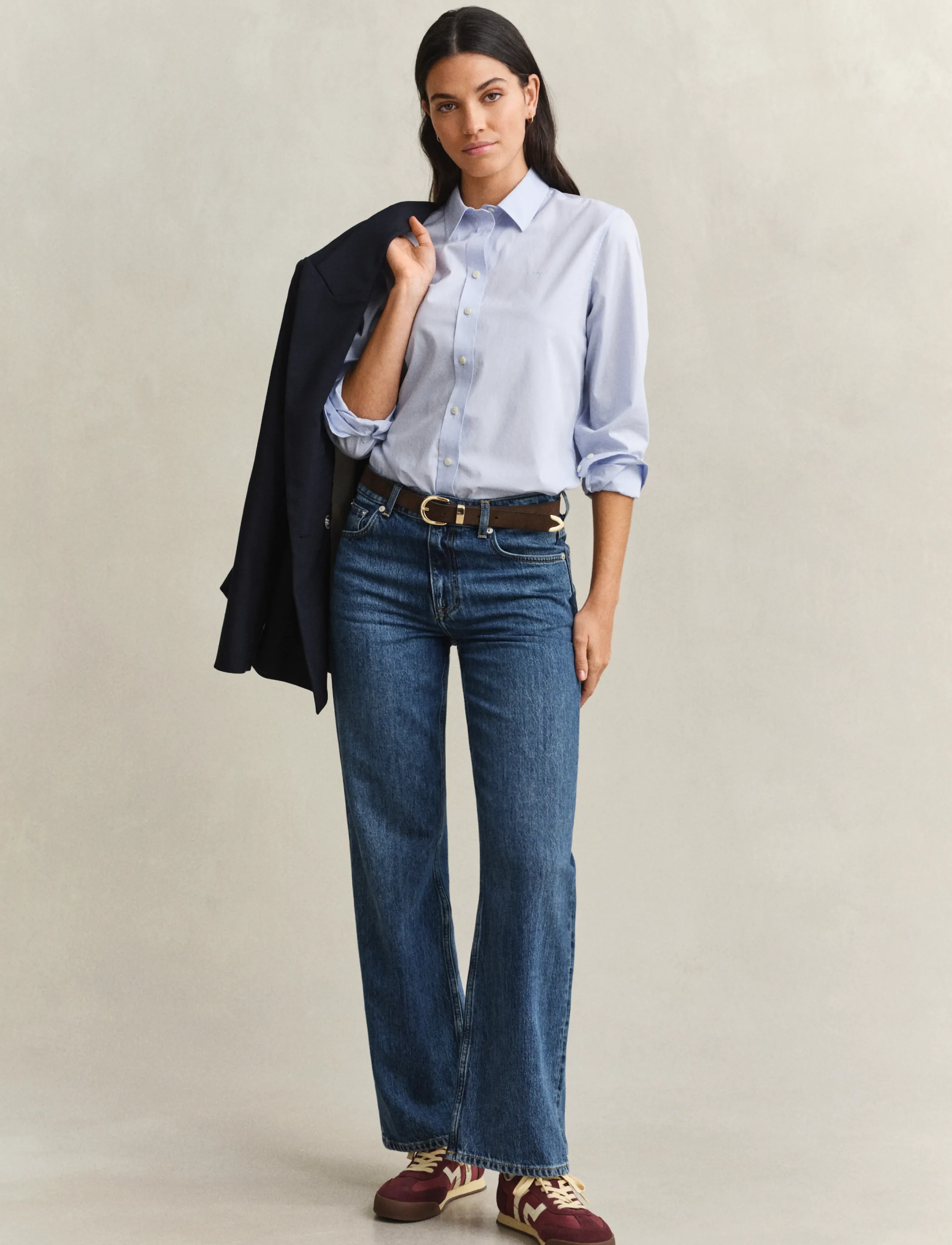 Gant - REG CLASSIC POPLIN SHIRT - pikkade varrukatega särgid - light blue - 4
