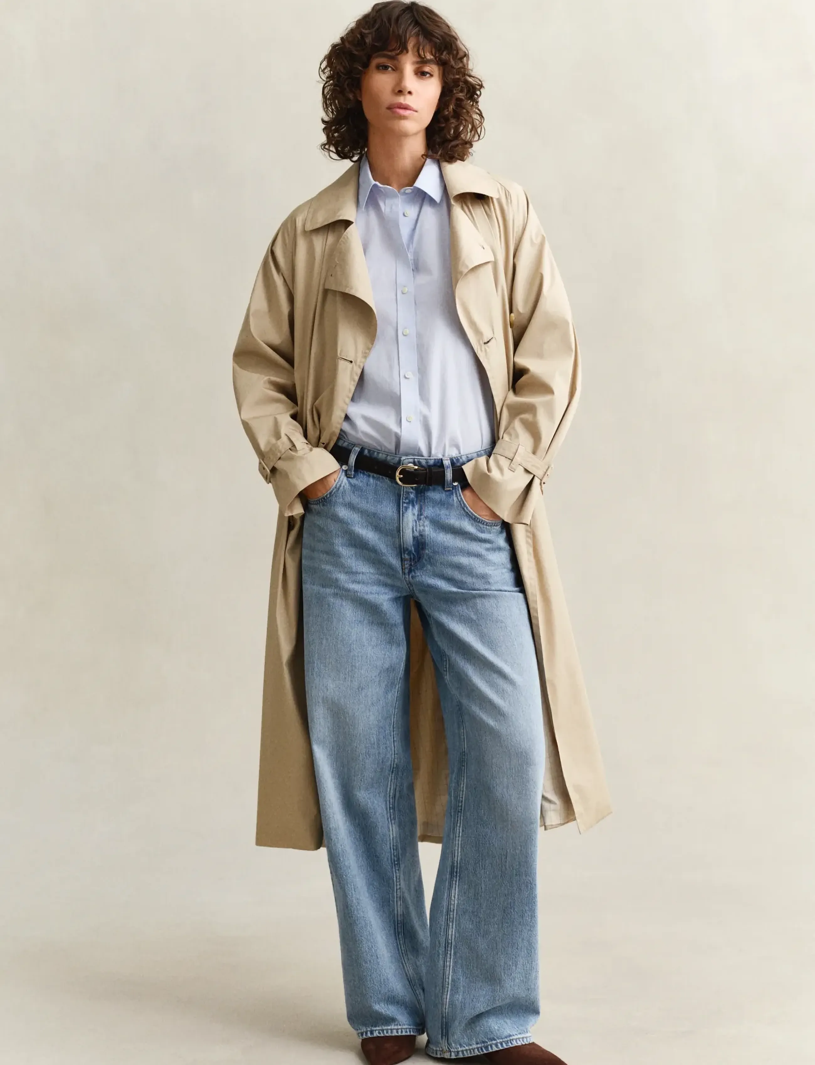 Gant - REG CLASSIC POPLIN SHIRT - långärmade skjortor - light blue - 4