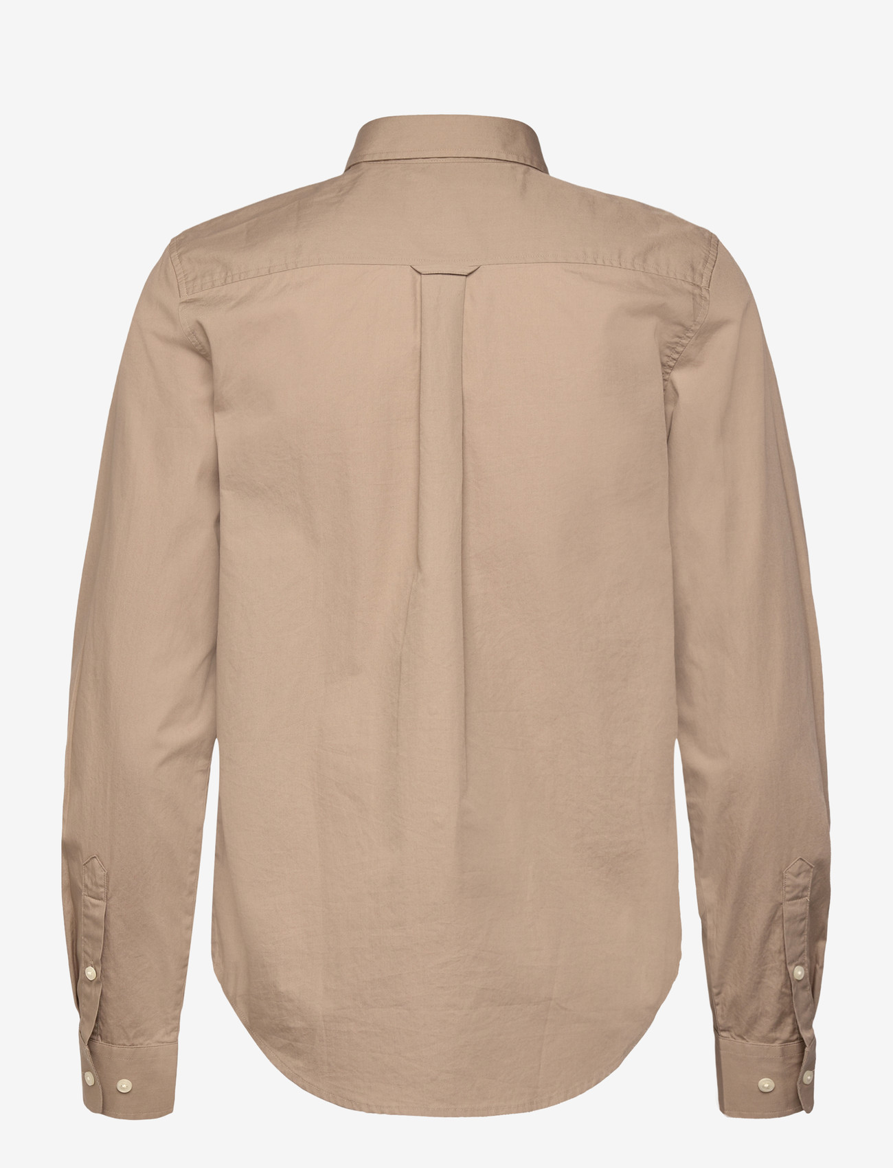 GANT - REG CLASSIC POPLIN SHIRT - langærmede skjorter - taupe beige - 1