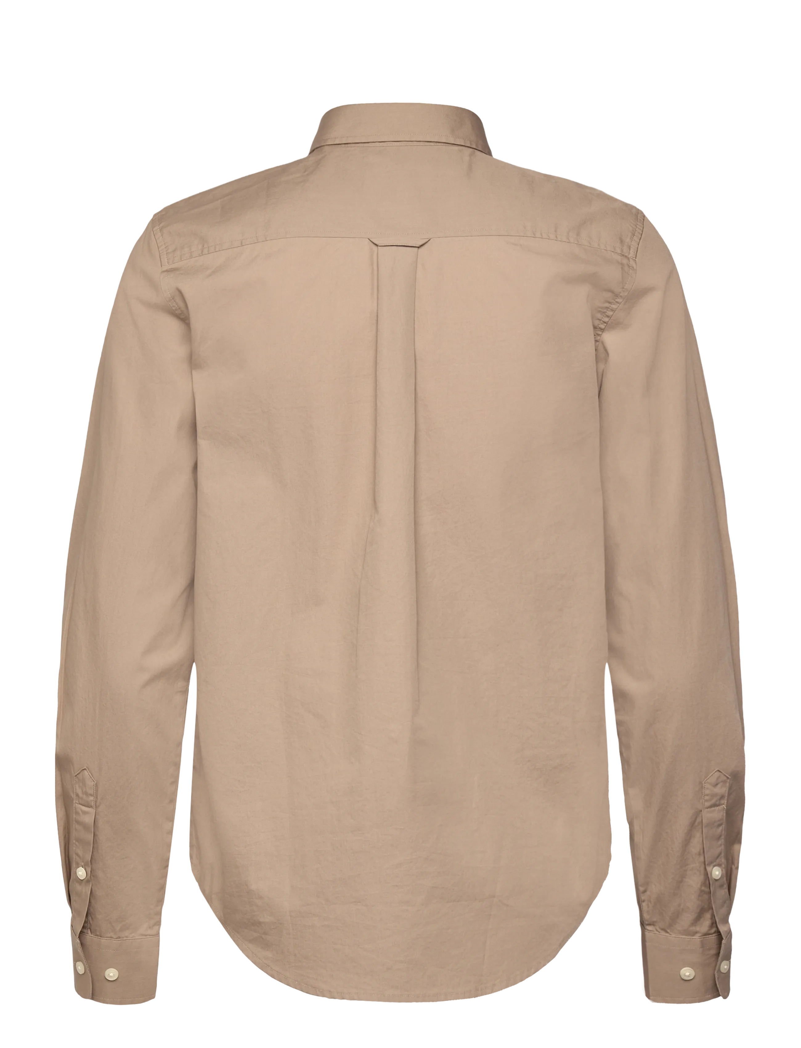 Gant - REG CLASSIC POPLIN SHIRT - långärmade skjortor - taupe beige - 2