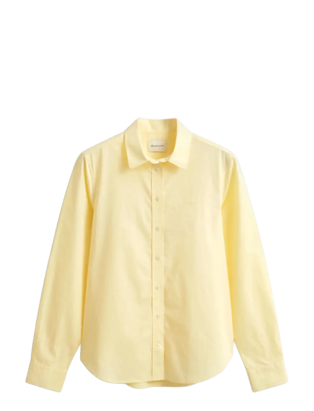 Gant REG CLASSIC POPLIN SHIRT - Tøj - VANILLA YELLOW / yellow