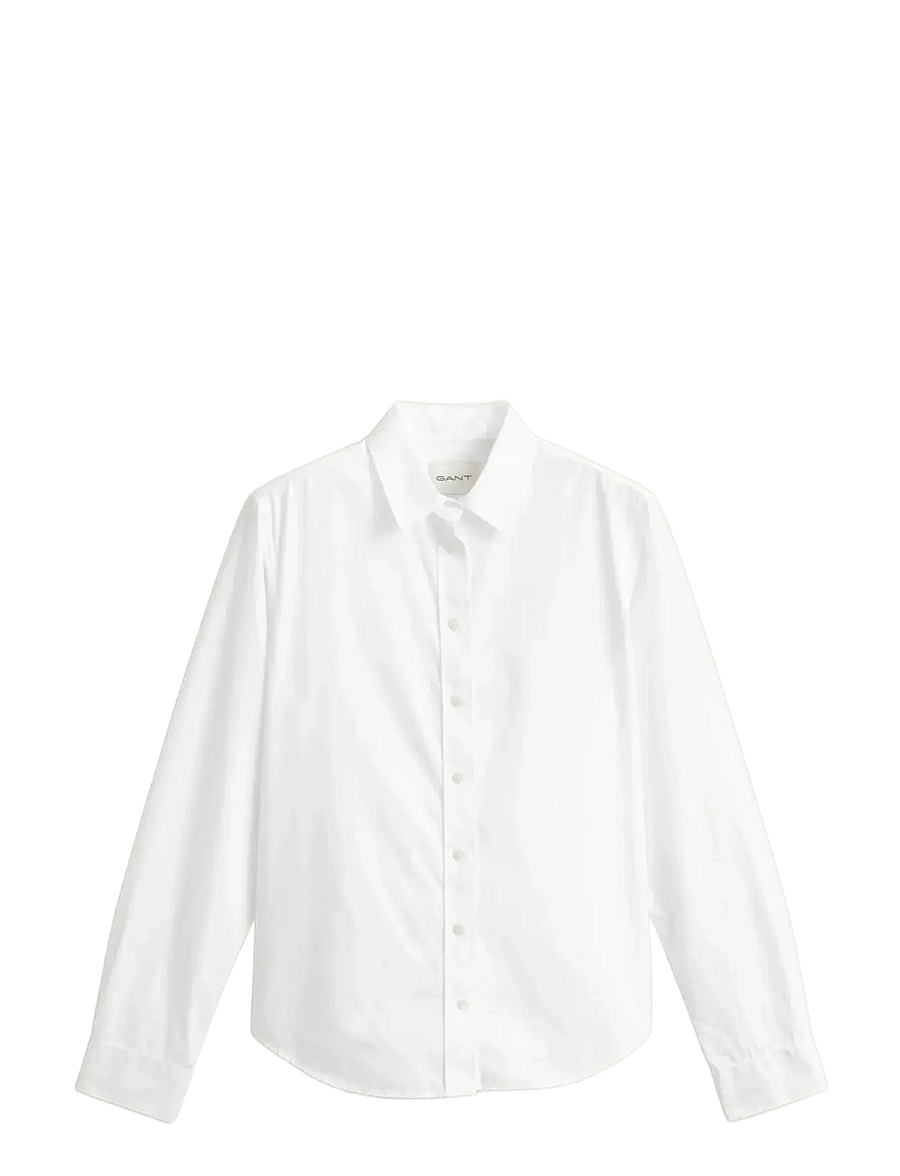 Gant - REG CLASSIC POPLIN SHIRT - langärmlige hemden - white - 1