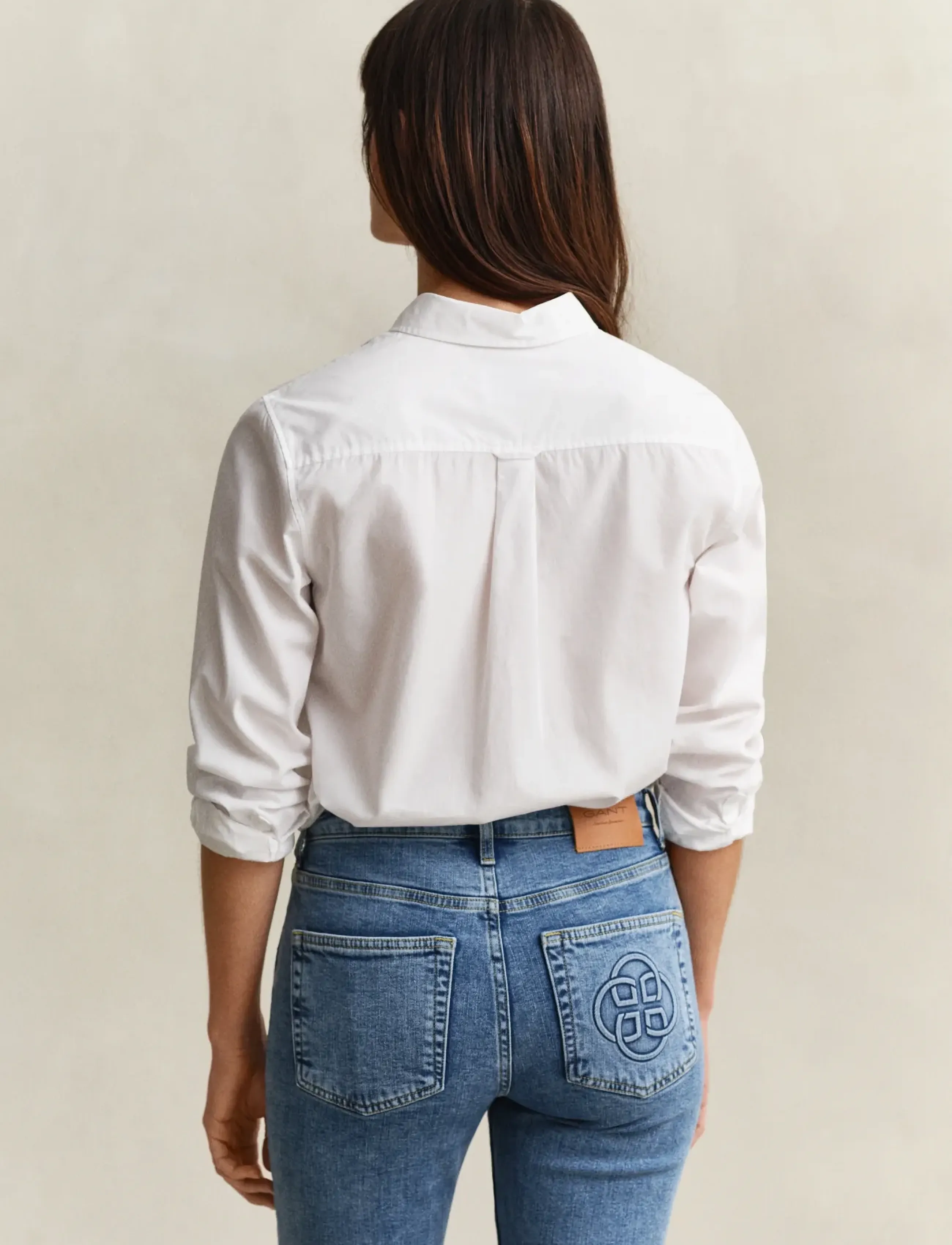 Gant - REG CLASSIC POPLIN SHIRT - långärmade skjortor - white - 2