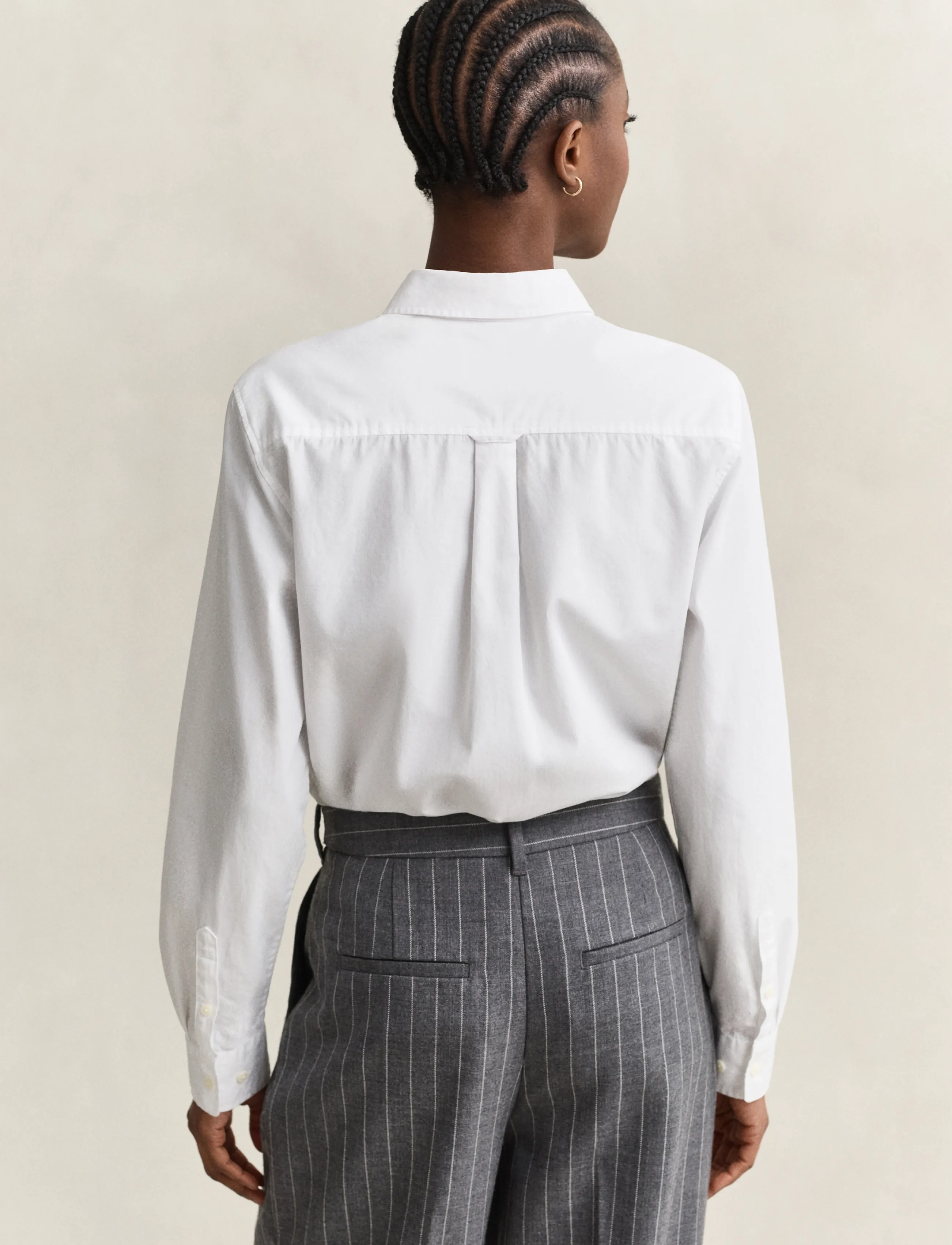 Gant - REG CLASSIC POPLIN SHIRT - langærmede skjorter - white - 2