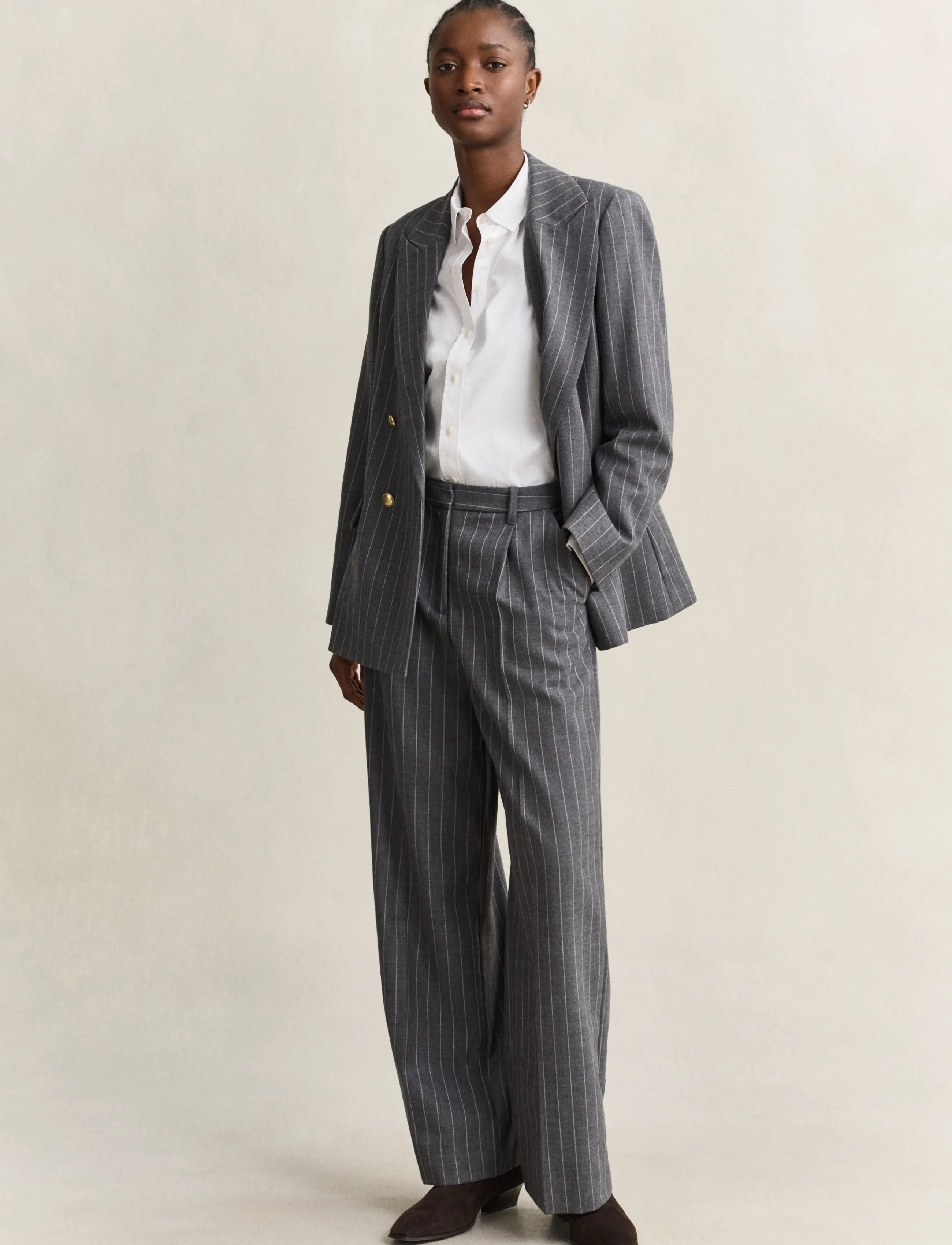 Gant - REG CLASSIC POPLIN SHIRT - langærmede skjorter - white - 4