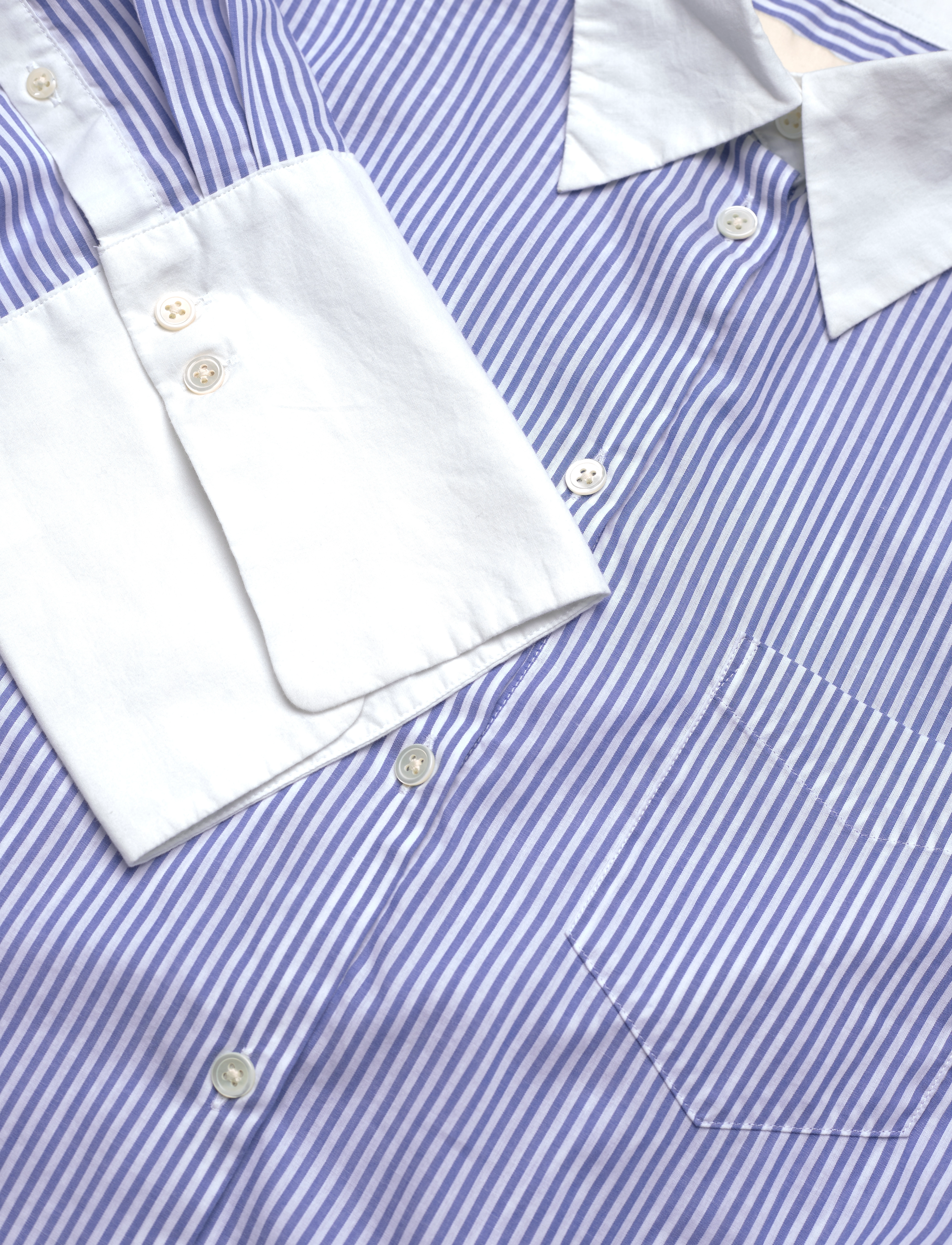 GANT - REL CONTRAST COLLAR STRIPED SHIRT - rich blue - 2