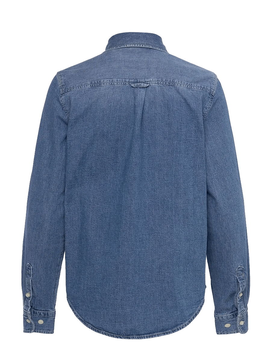 Gant - REG DENIM SHIRT - denim shirts - semi light blue worn in - 2