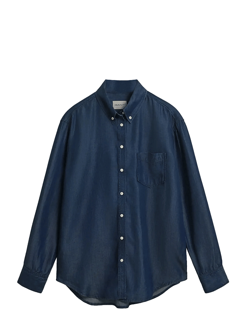 GANT - REL INDIGO SHIRT - jeanshemden - dark blue archive - 1