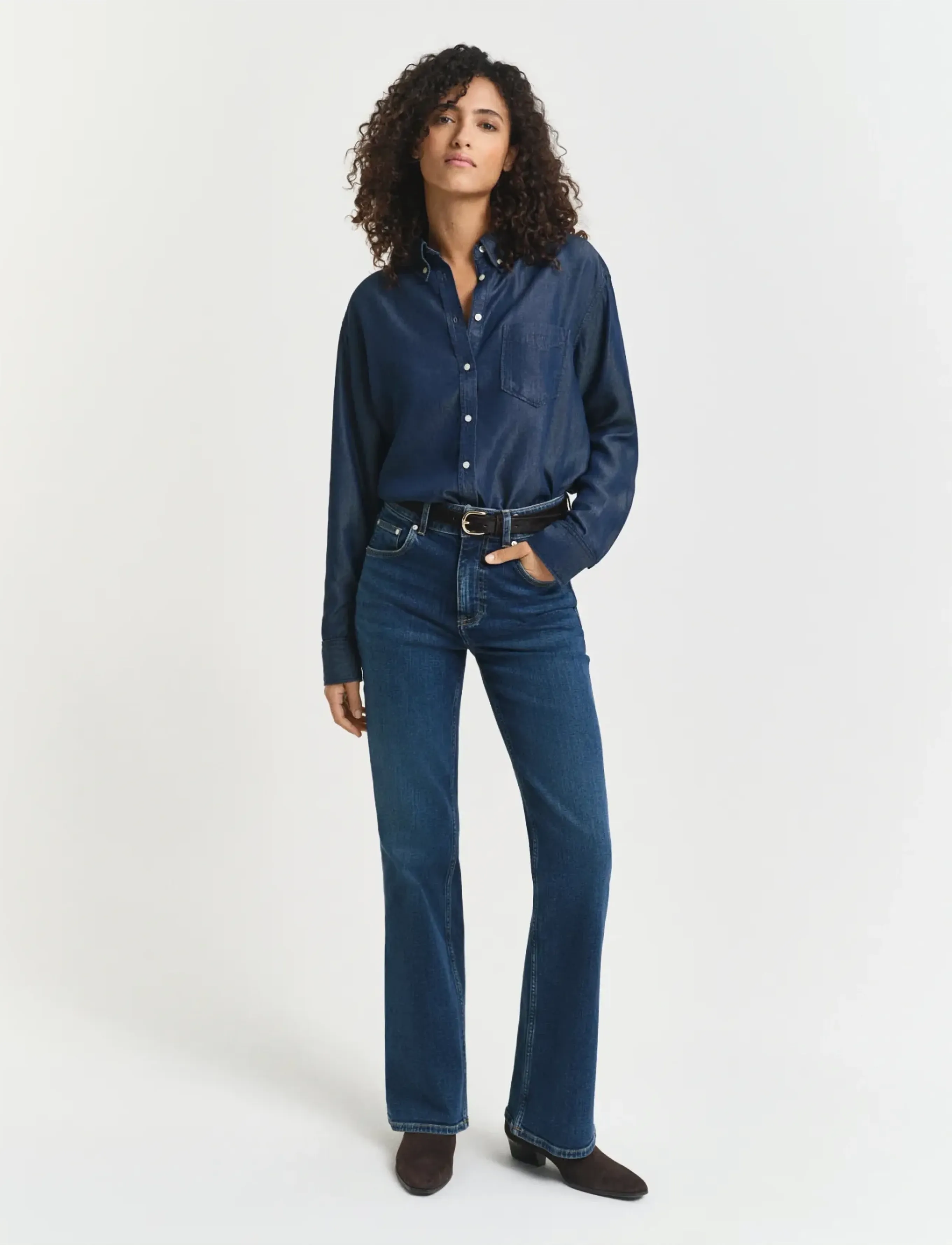 Gant - REL INDIGO SHIRT - jeanshemden - dark blue archive - 4