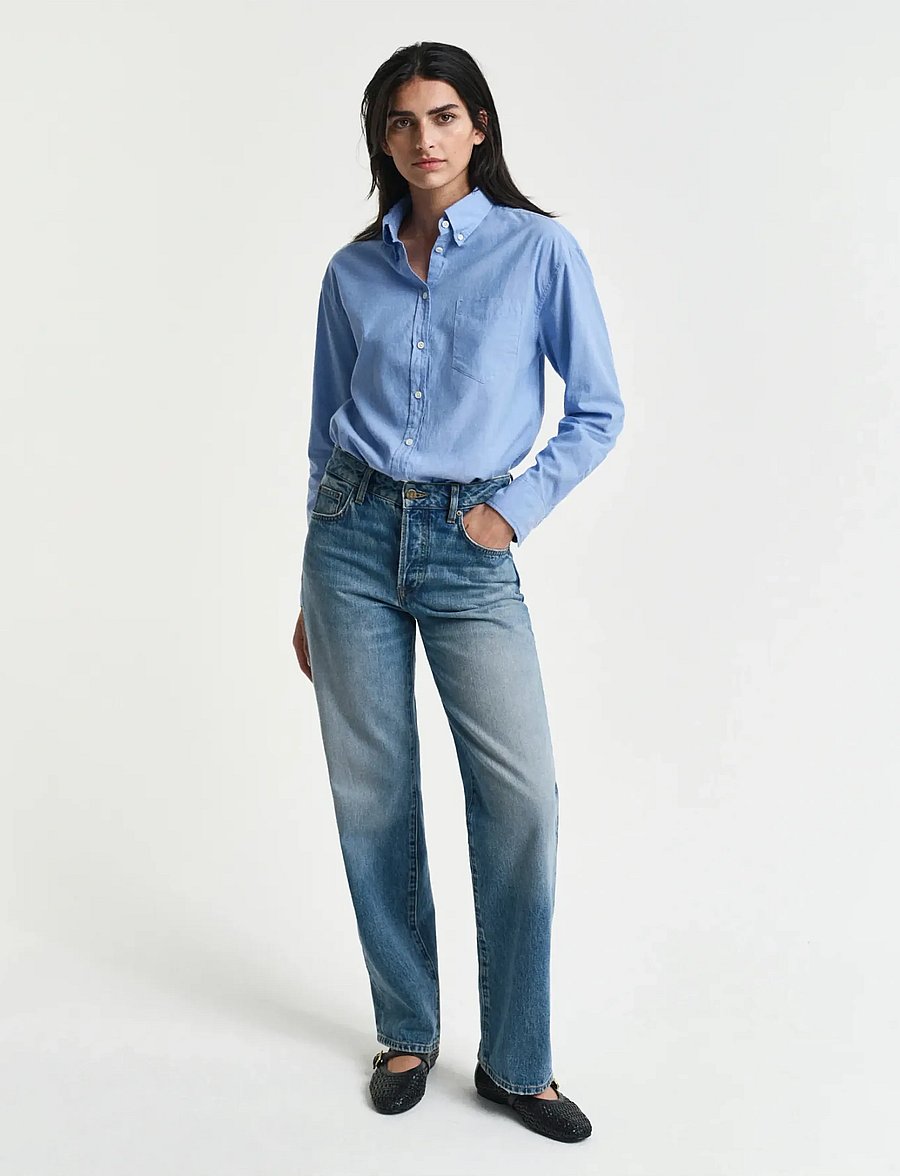 Gant - Relaxed Oxford Shirt - perfect blue - 4