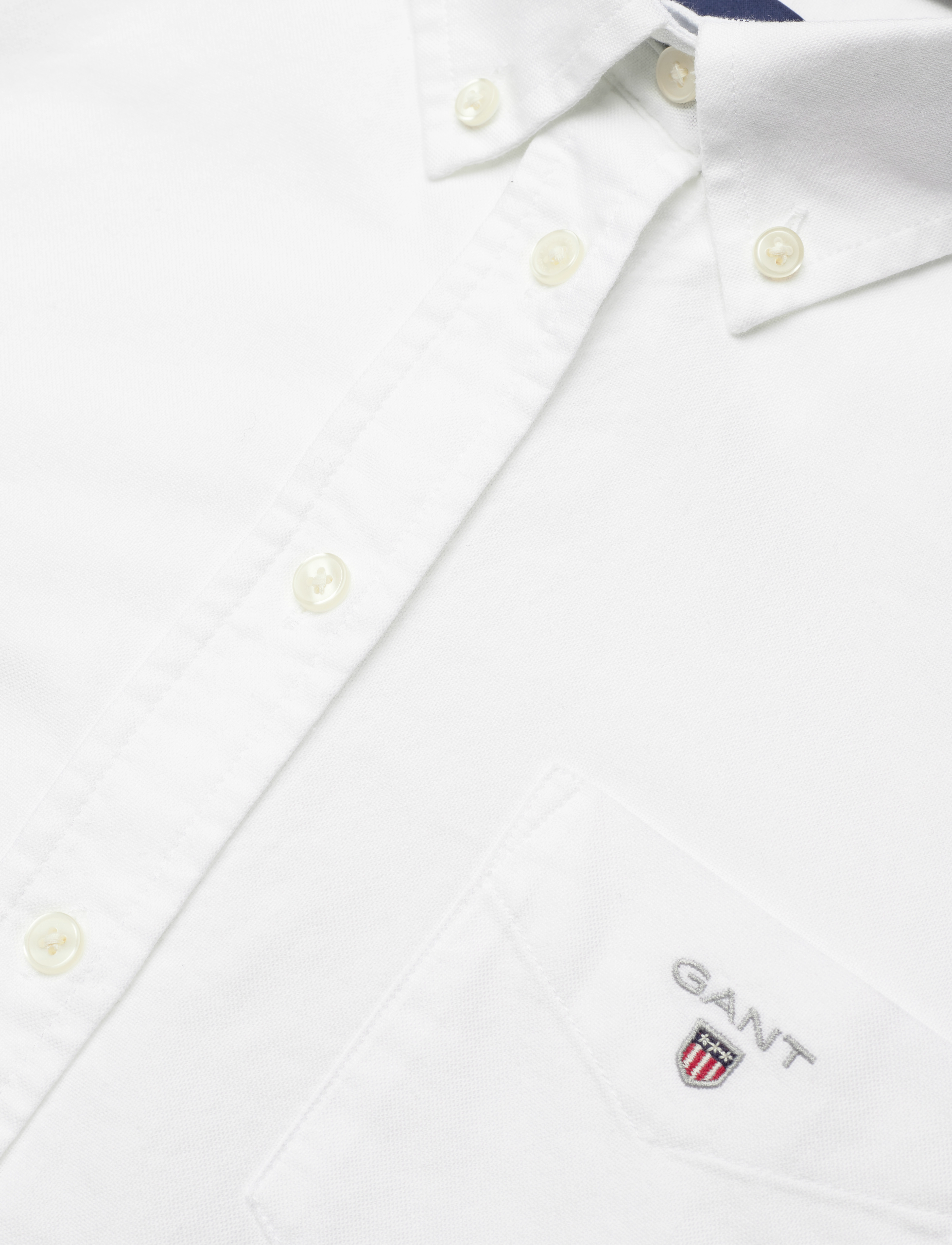 Gant - REG OXFORD SHIRT - langærmede skjorter - white - 2